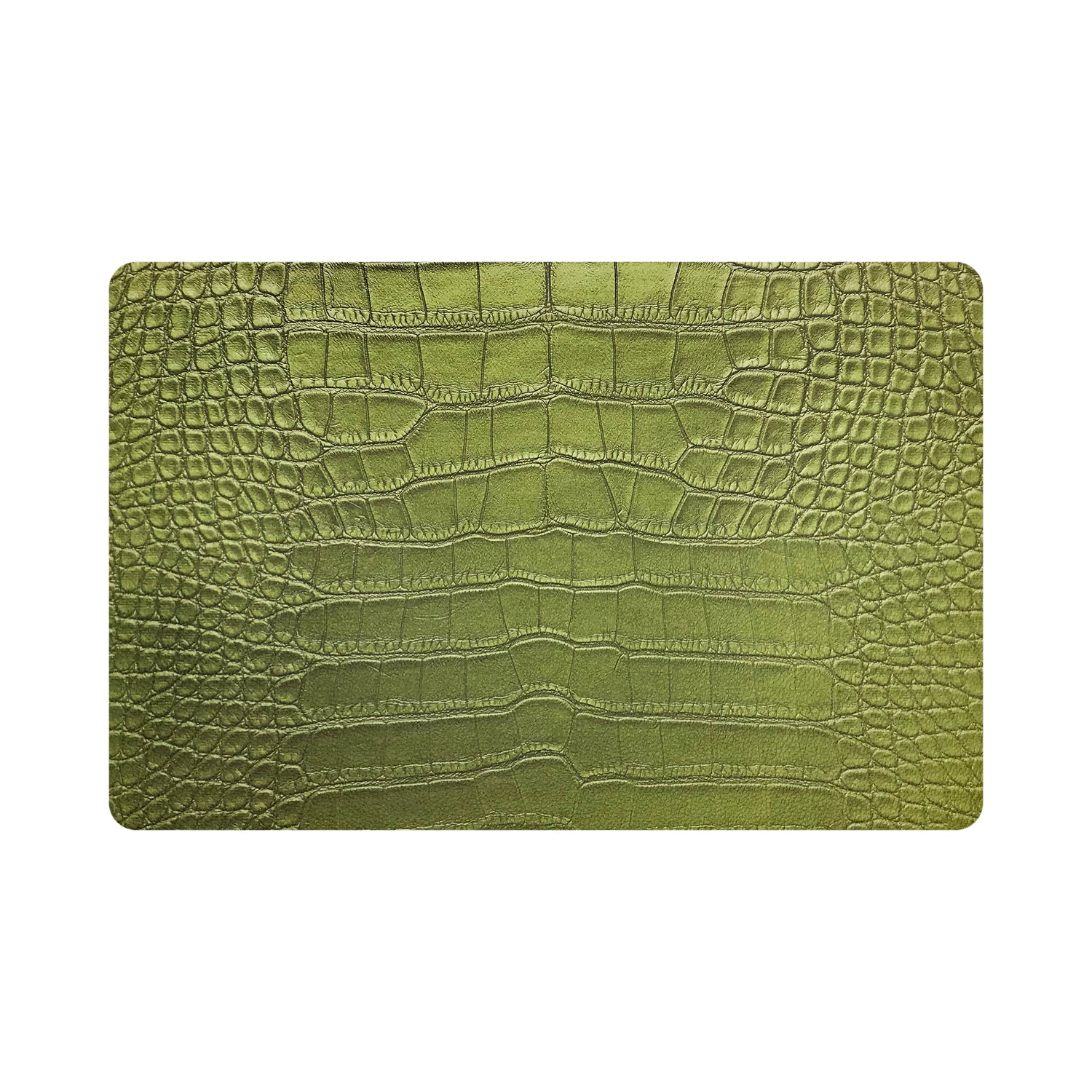 Crocodile Key Lime 17.5" Rectangle Pebble Placemat, Set Of 4 - nicolettemayer.com