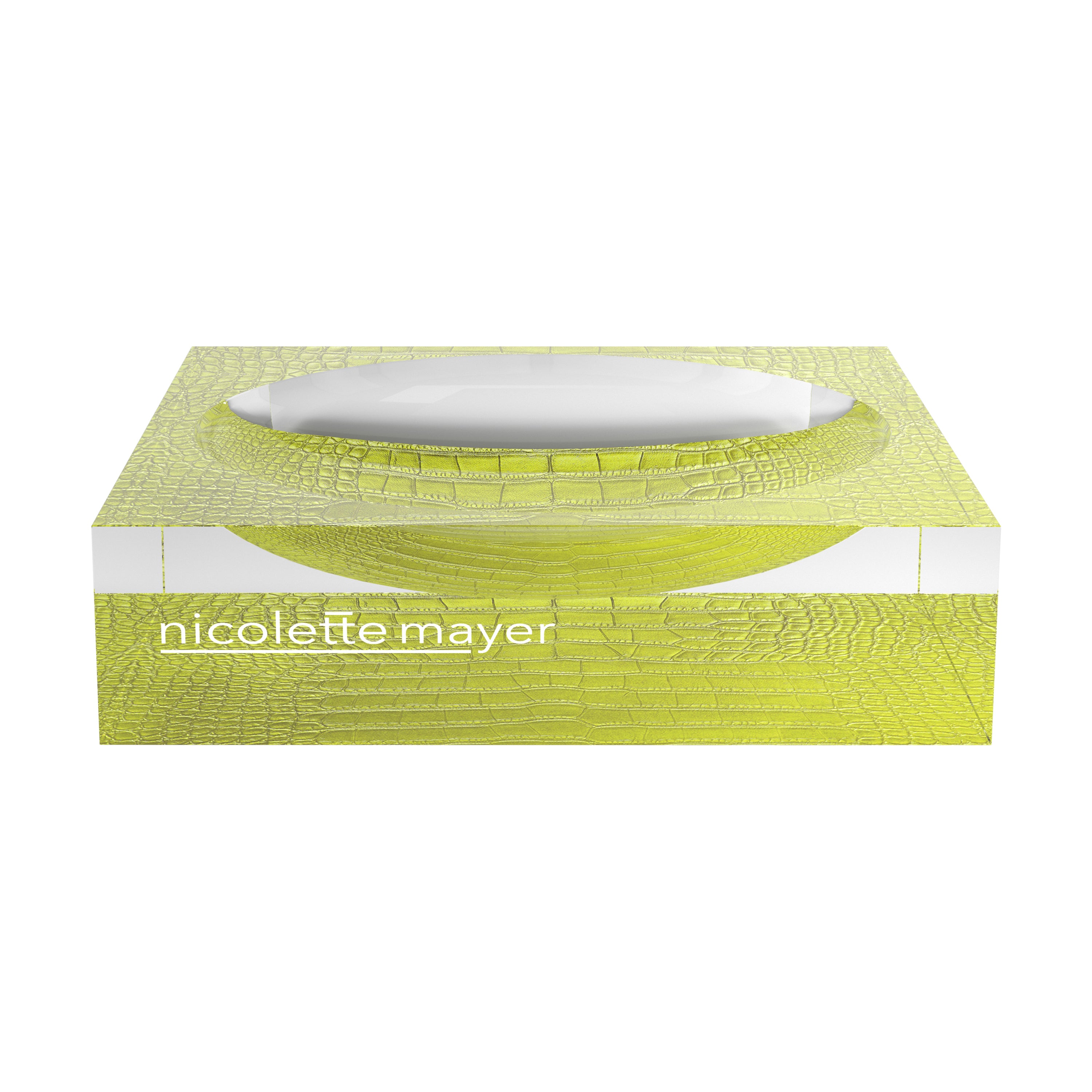 Crocodile Key Lime Acrylic Candy Catchall Dish