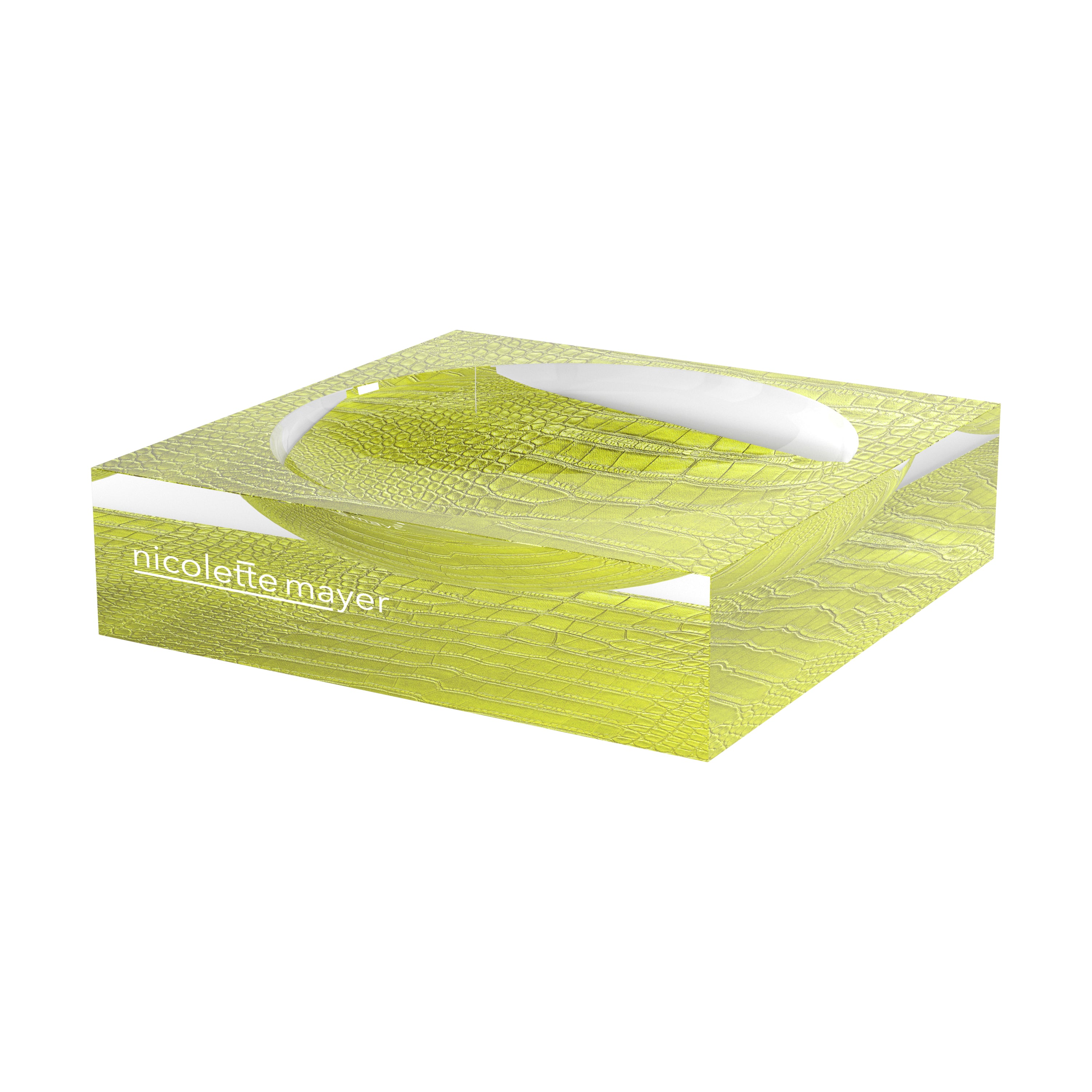 Crocodile Key Lime Acrylic Candy Catchall Dish