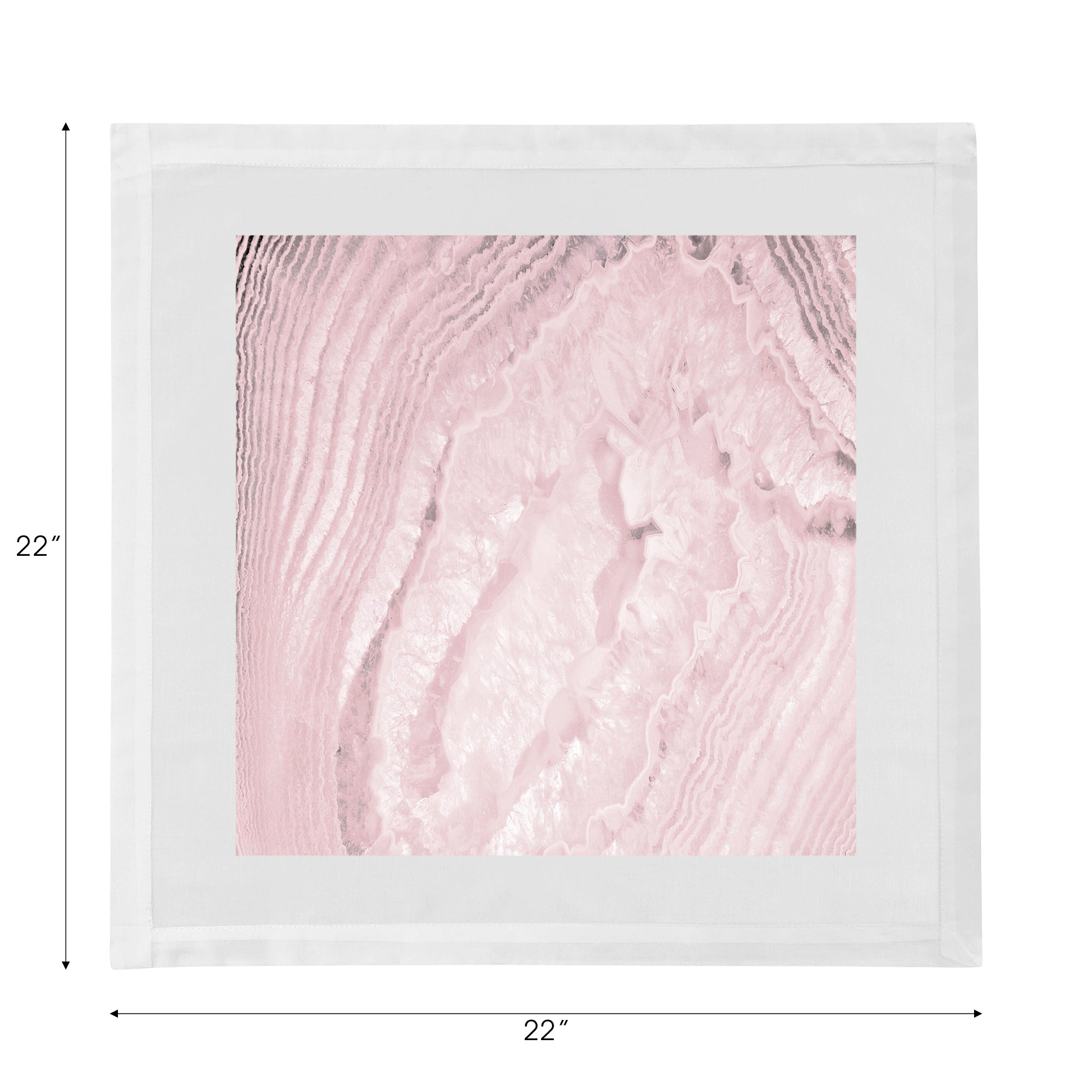 Crystal Blossom Cotton Sateen Dinner Napkins - nicolettemayer.com