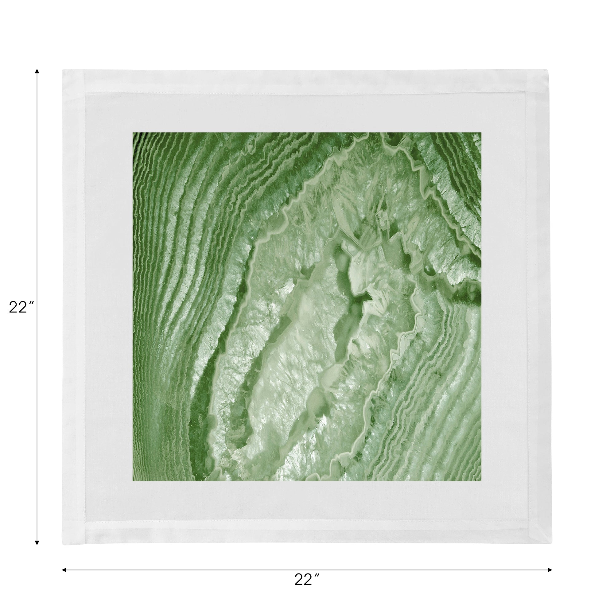 Crystal Moss Cotton Sateen Dinner Napkins - nicolettemayer.com