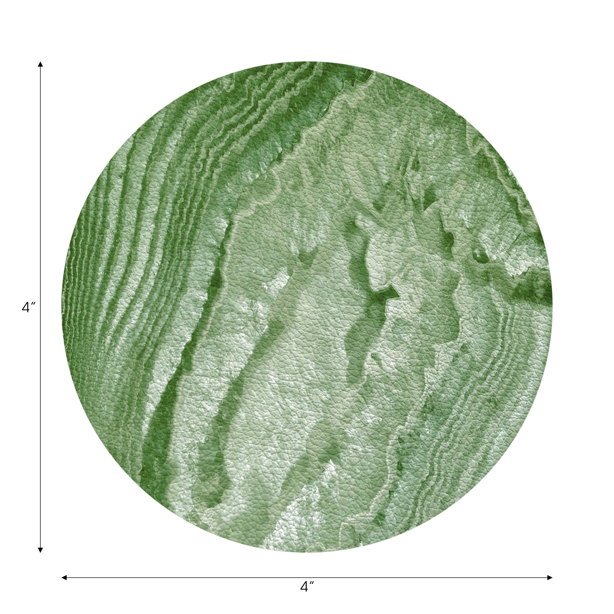 Crystal Moss Vegan Leather Coasters - nicolettemayer.com