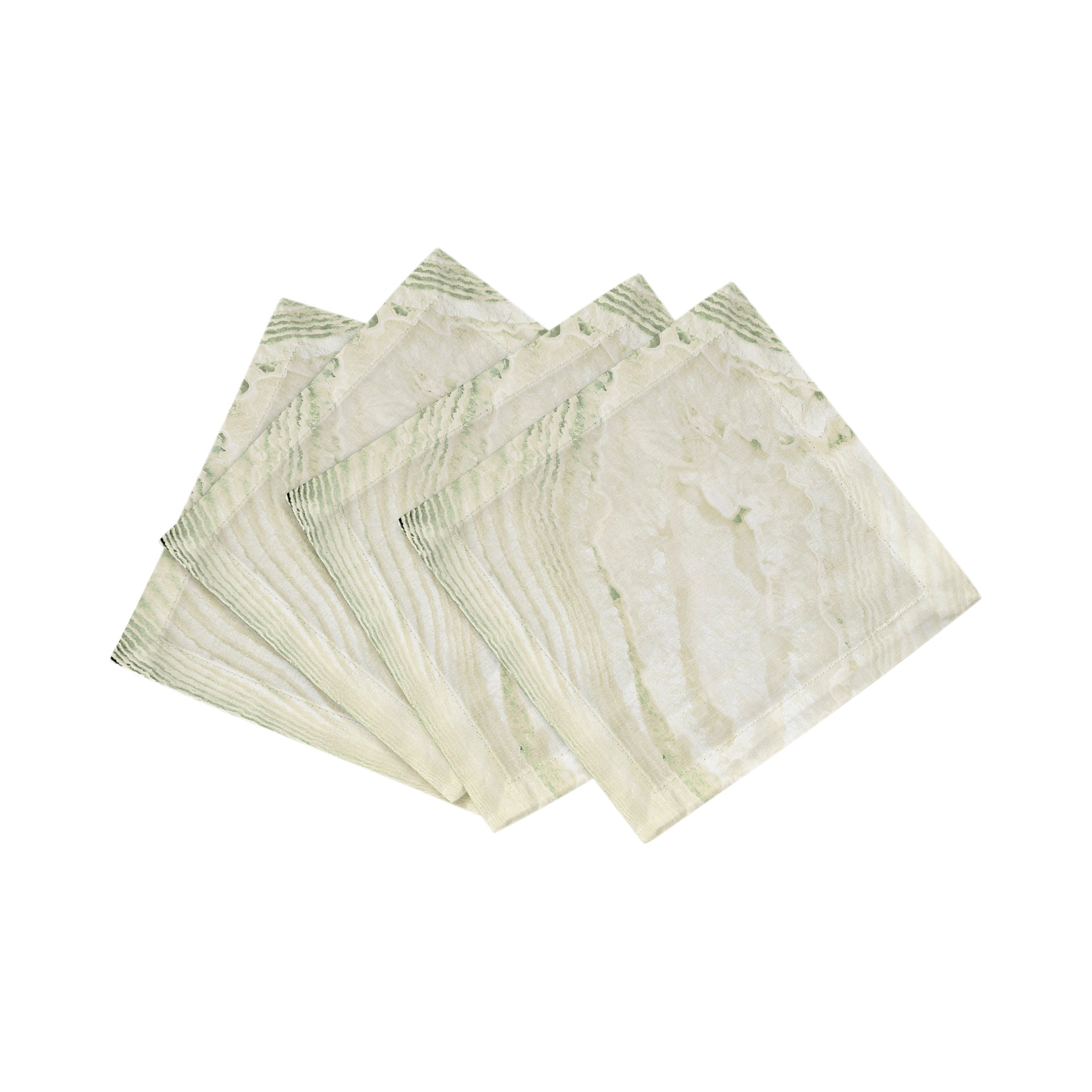 Solid Champagne Cotton Sateen Cocktail Napkins - nicolettemayer.com