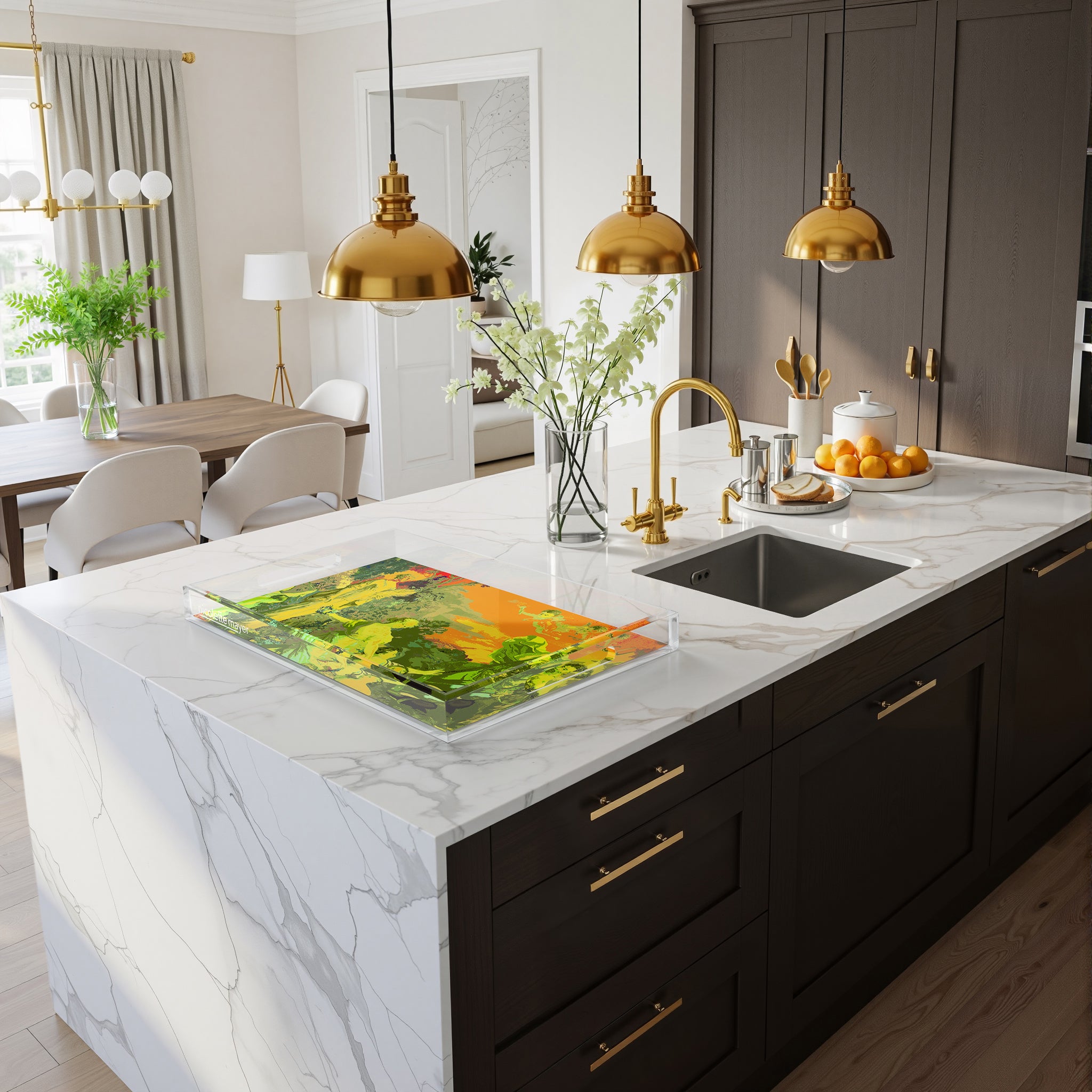 Cyprus Picnic Acid Green 22.5X14.5 Acrylic Tray - nicolettemayer.com