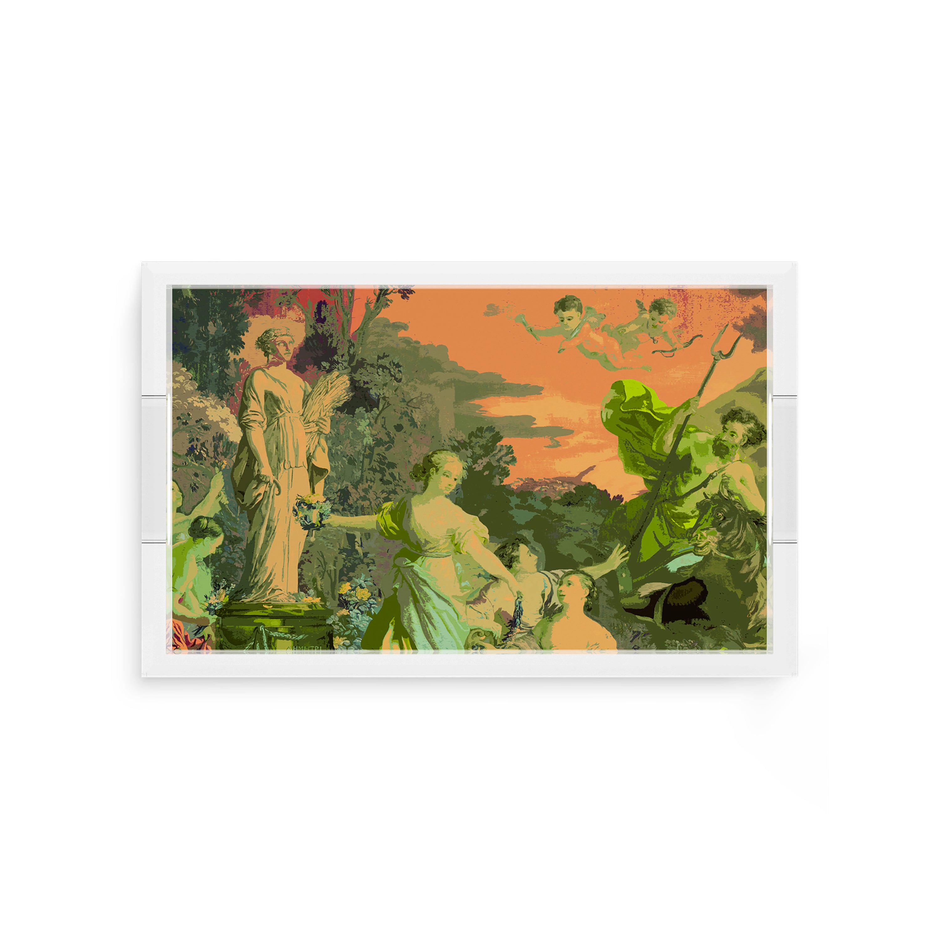 Cyprus Picnic Acid Green 12.5X7.75 Acrylic Tray - nicolettemayer.com