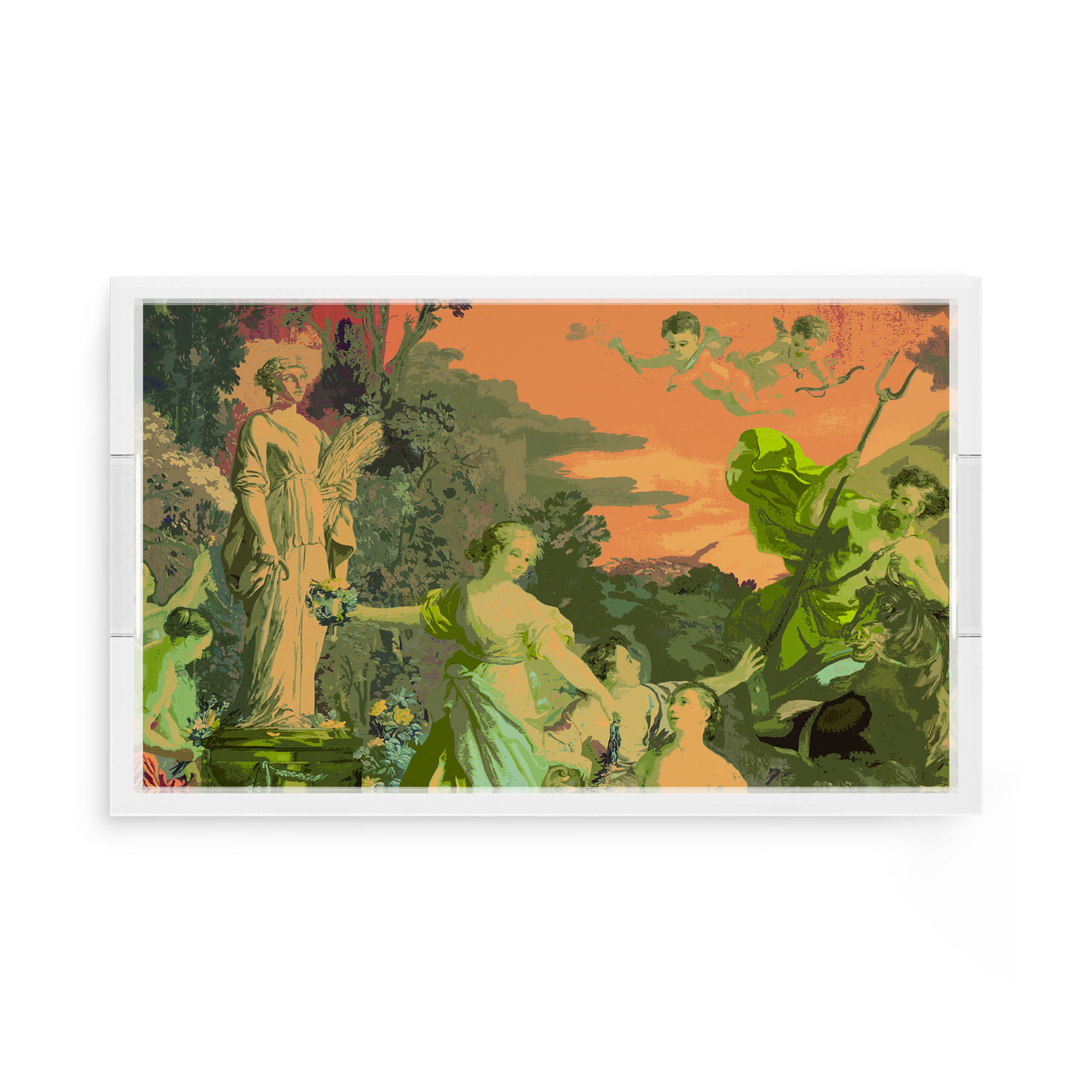 Cyprus Picnic Acid Green 17X10.5 Acrylic Tray - nicolettemayer.com