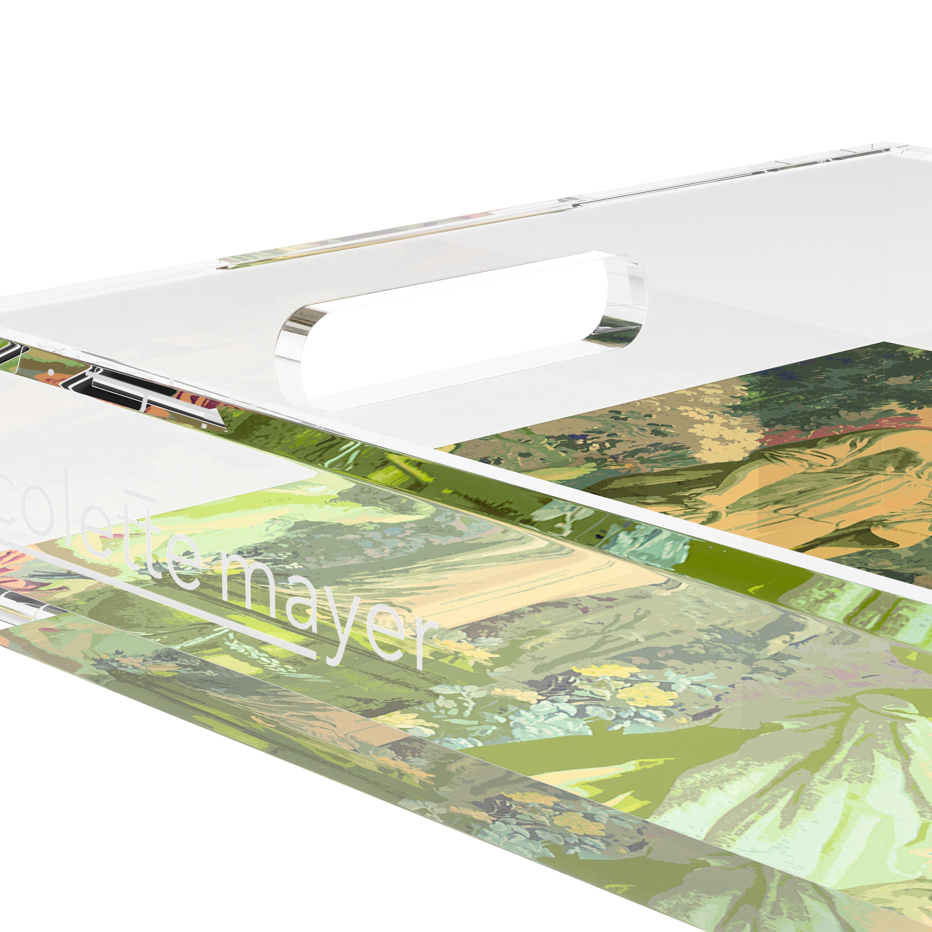 Cyprus Picnic Acid Green 17X10.5 Acrylic Tray - nicolettemayer.com