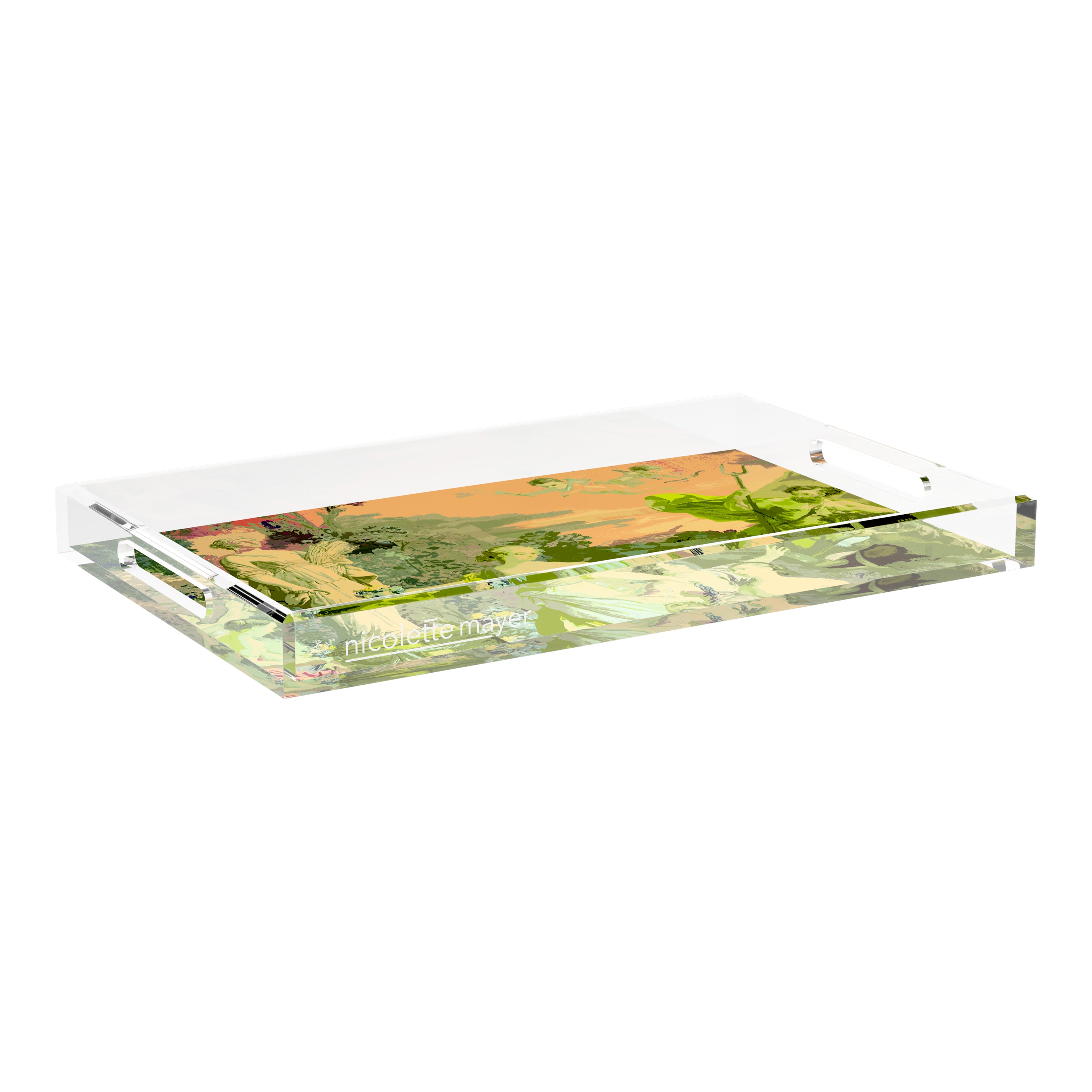 Cyprus Picnic Acid Green 22.5X14.5 Acrylic Tray - nicolettemayer.com