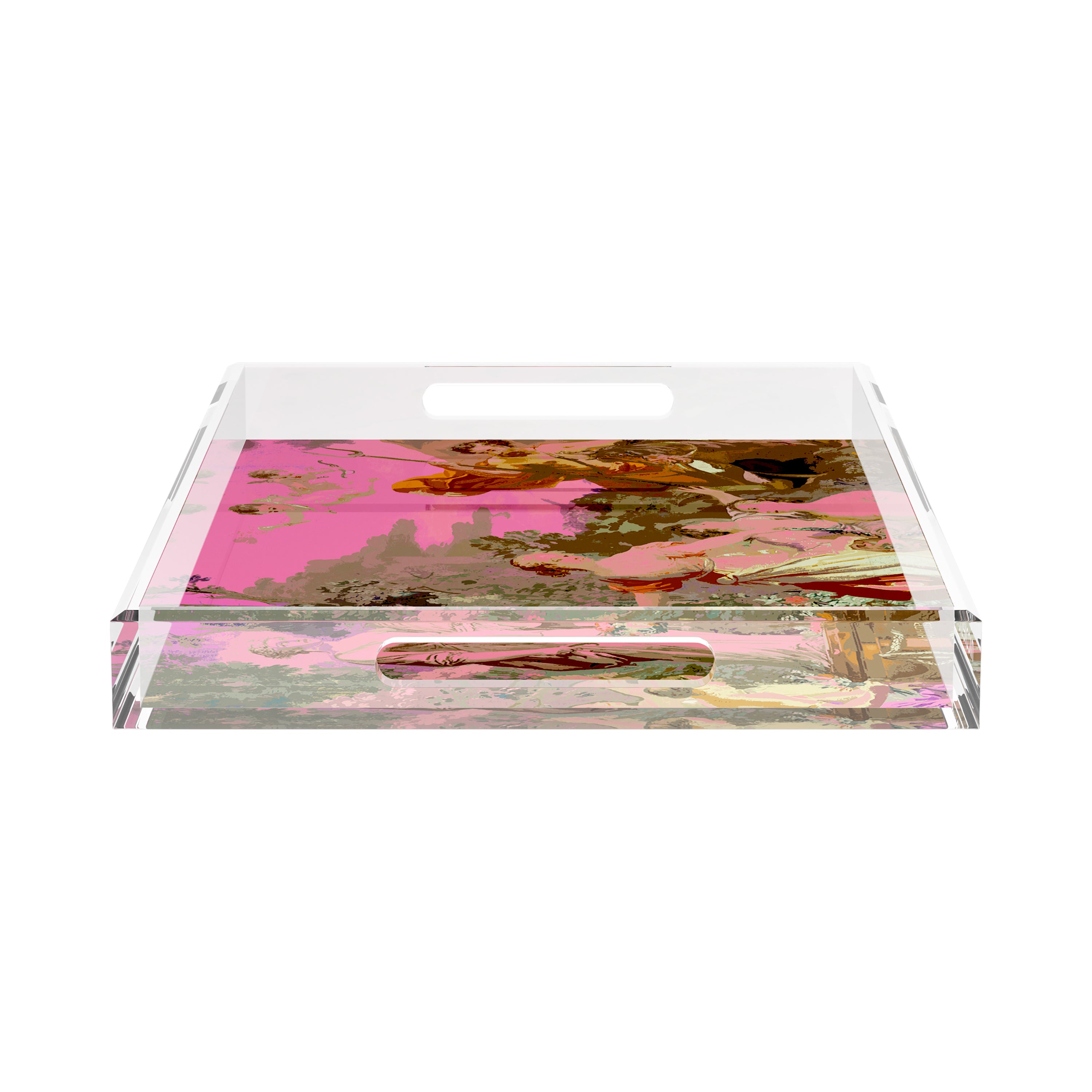 Cyprus Picnic Pop Pink 22.5X14.5 Acrylic Tray - nicolettemayer.com