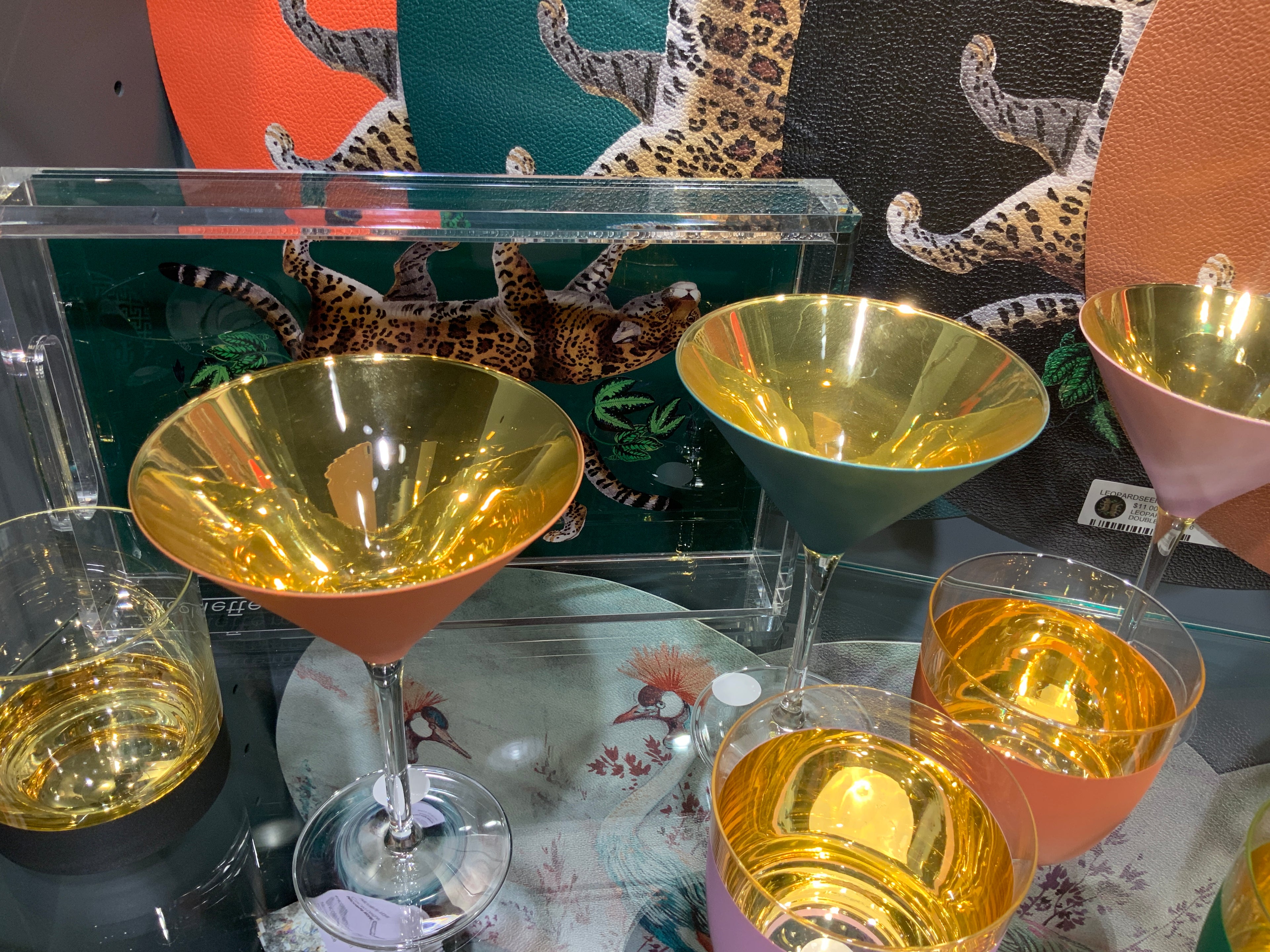 ORO24k Martini Crystal 24k Glass, Set of 2