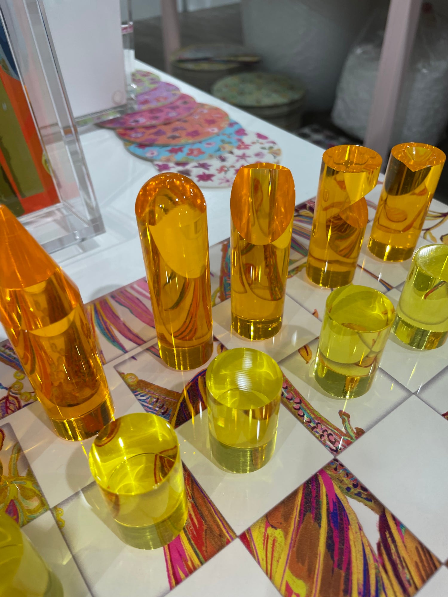Amazonia Splendor Acrylic Chess