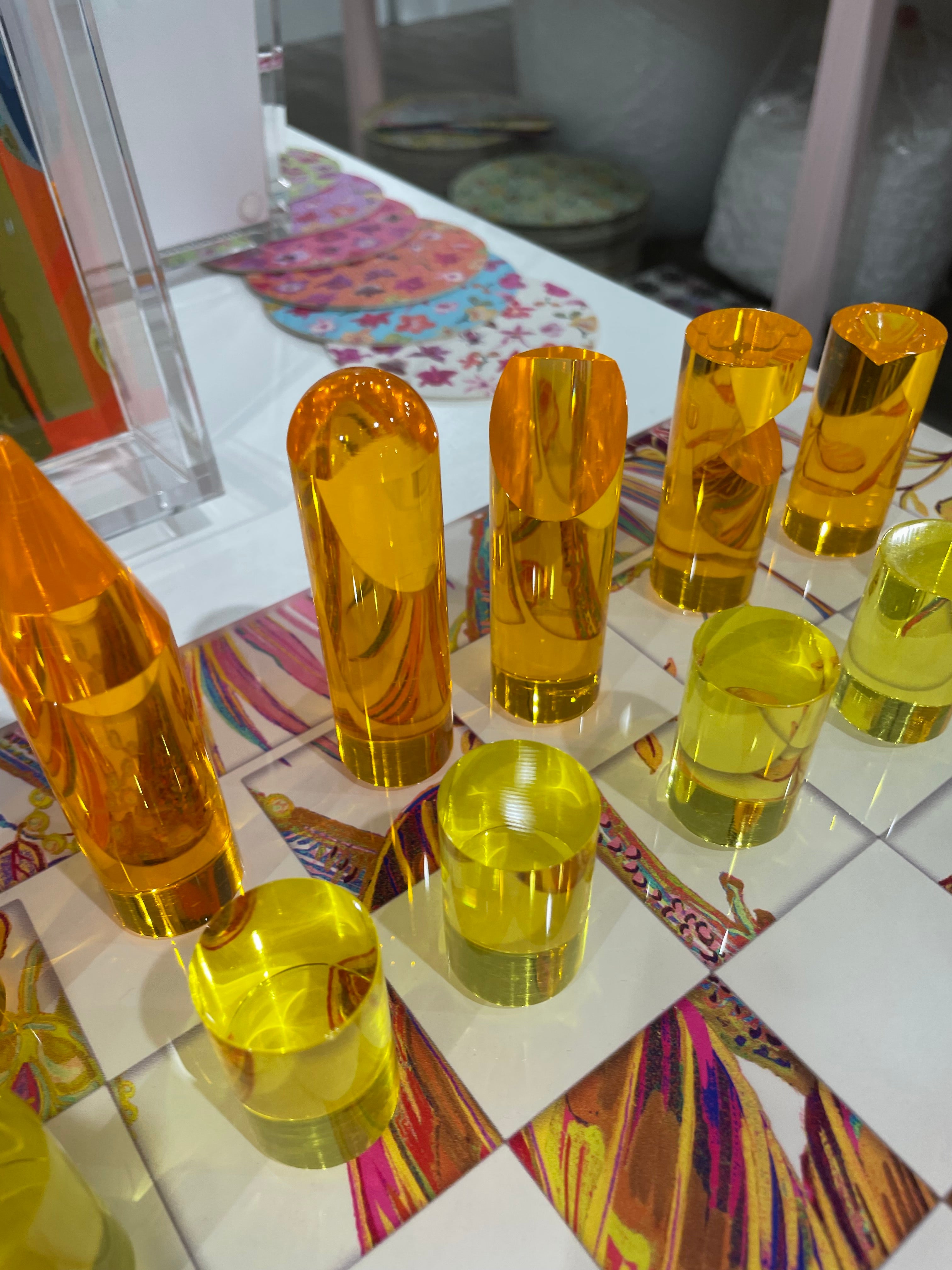 Amazonia Splendor Acrylic Chess