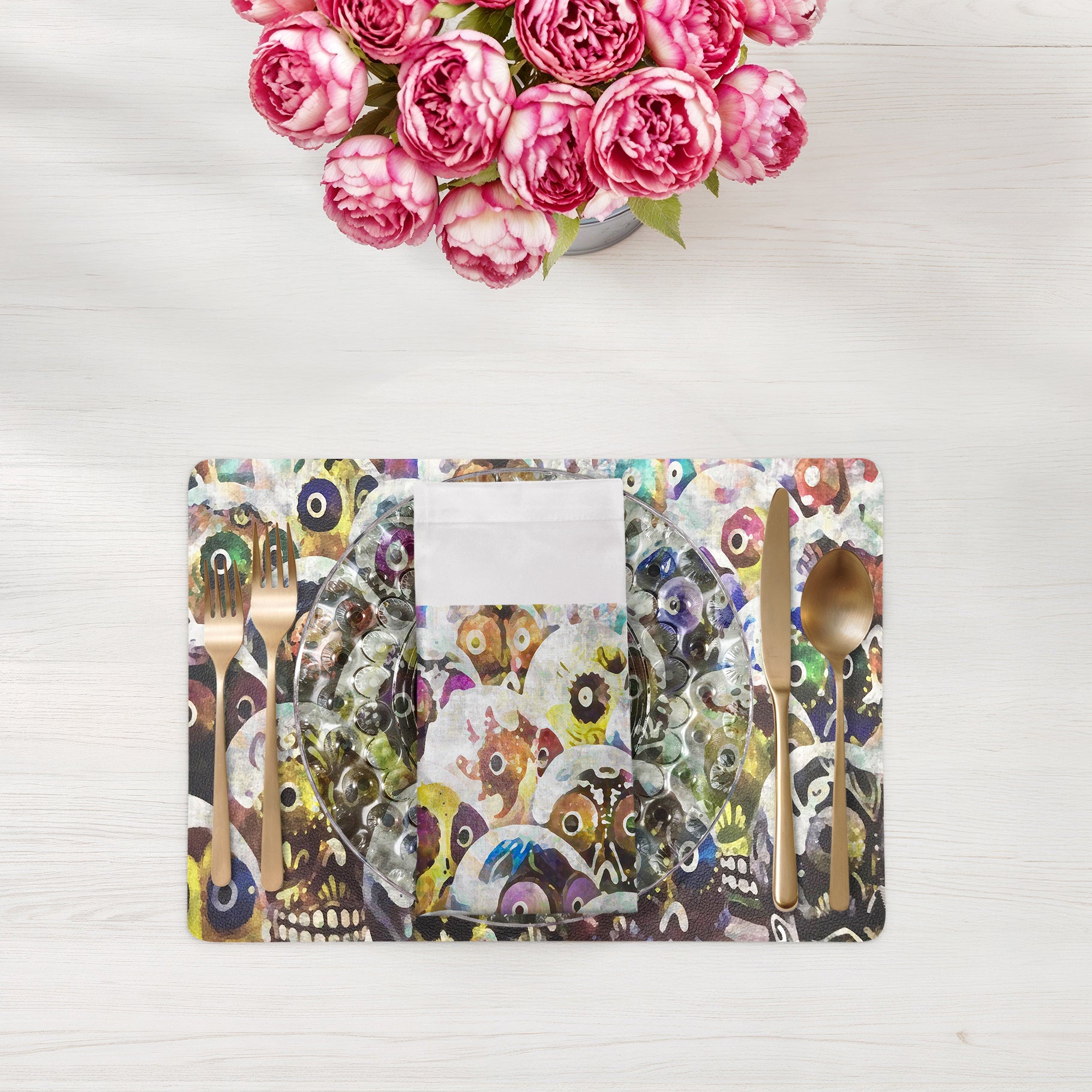 Dia De Los Muertos Rich Cotton Sateen Dinner Napkins - nicolettemayer.com