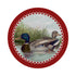 English Duck Pond Red 16" Round Pebble Placemats, Set of 4 - nicolettemayer.com