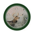 English Stag Green 16" Round Pebble Placemats, Set of 4 - nicolettemayer.com