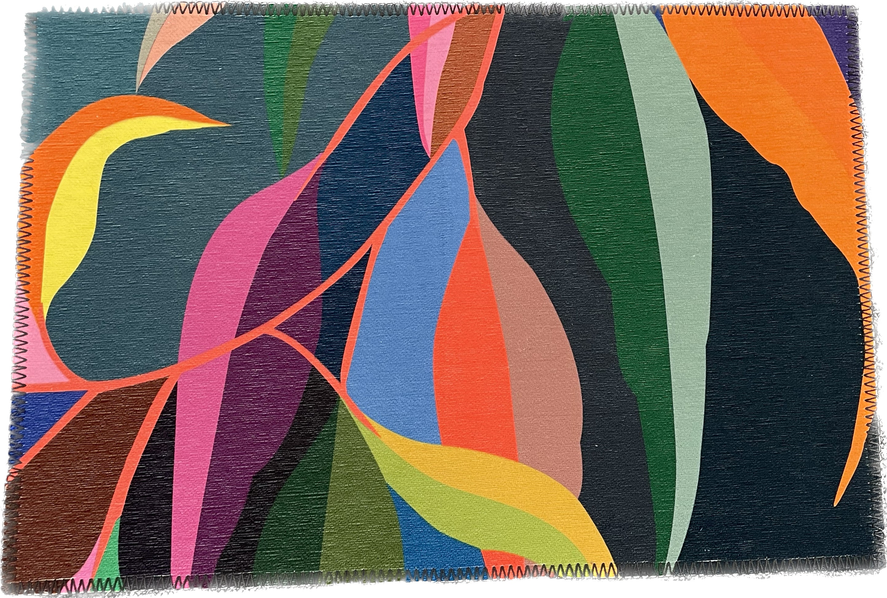 Tapis lavable en chenille Eucalyptus La Jolla