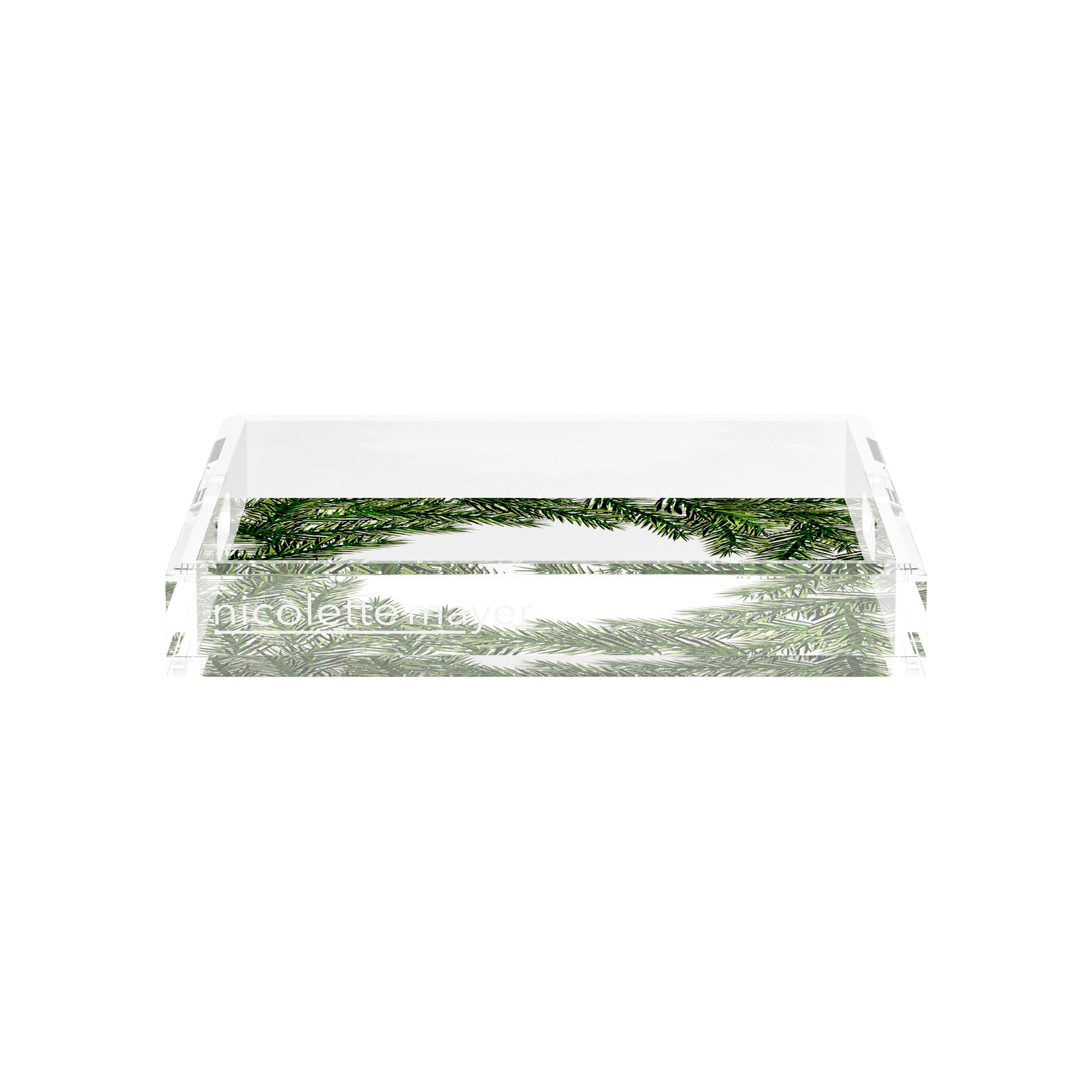 Evergreen 12X12 Acrylic Tray - nicolettemayer.com