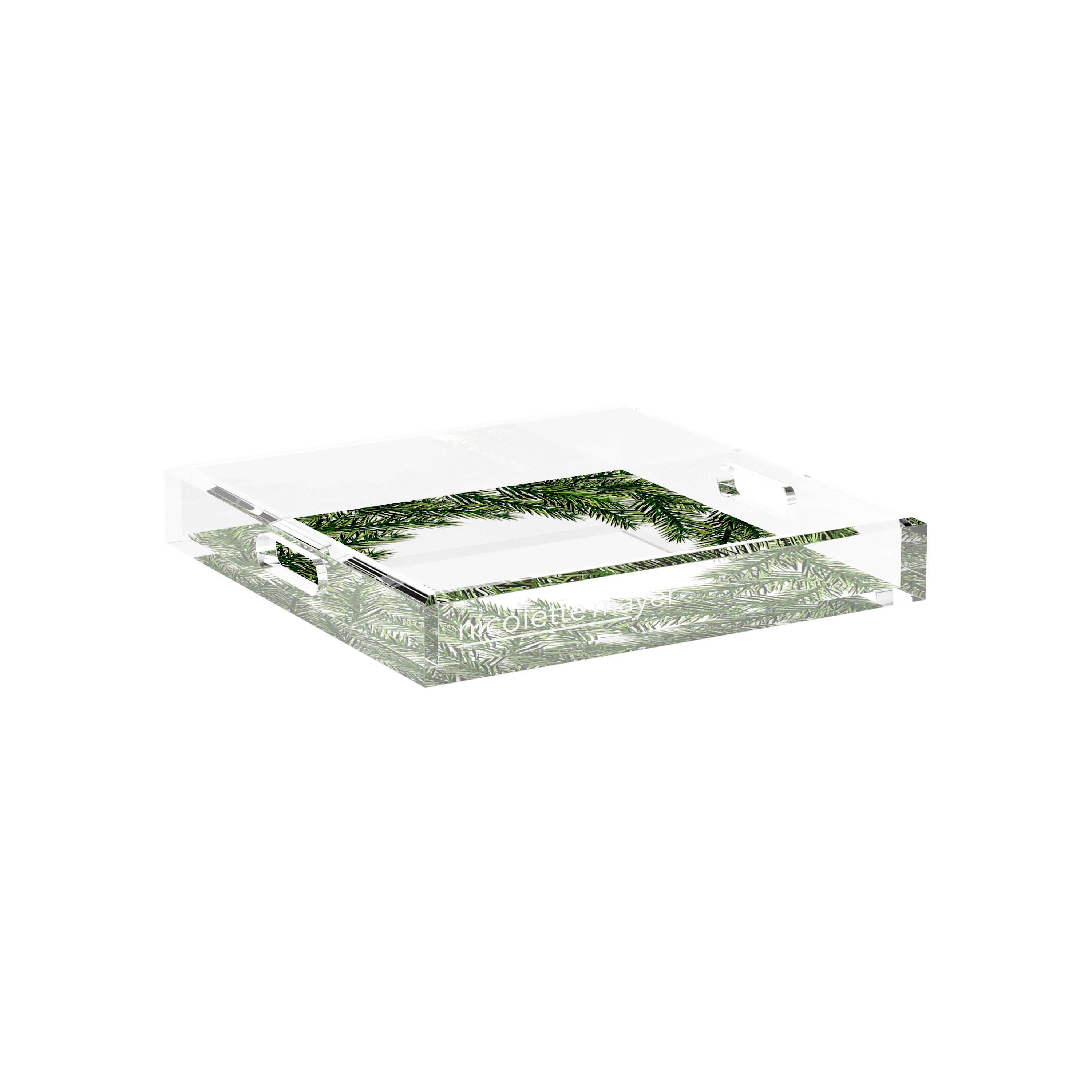 Evergreen 12X12 Acrylic Tray - nicolettemayer.com