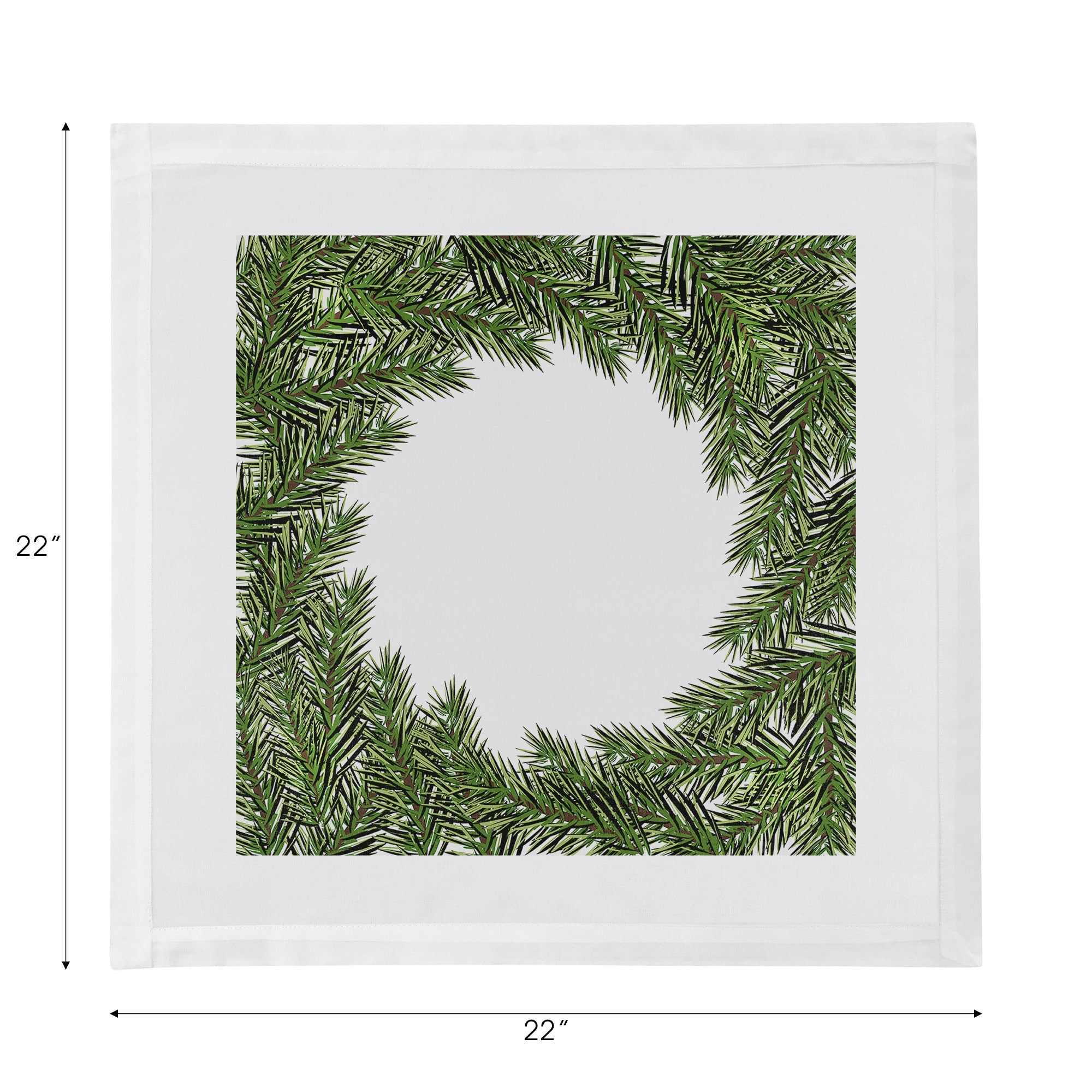 Evergreen Cotton Sateen Dinner Napkins