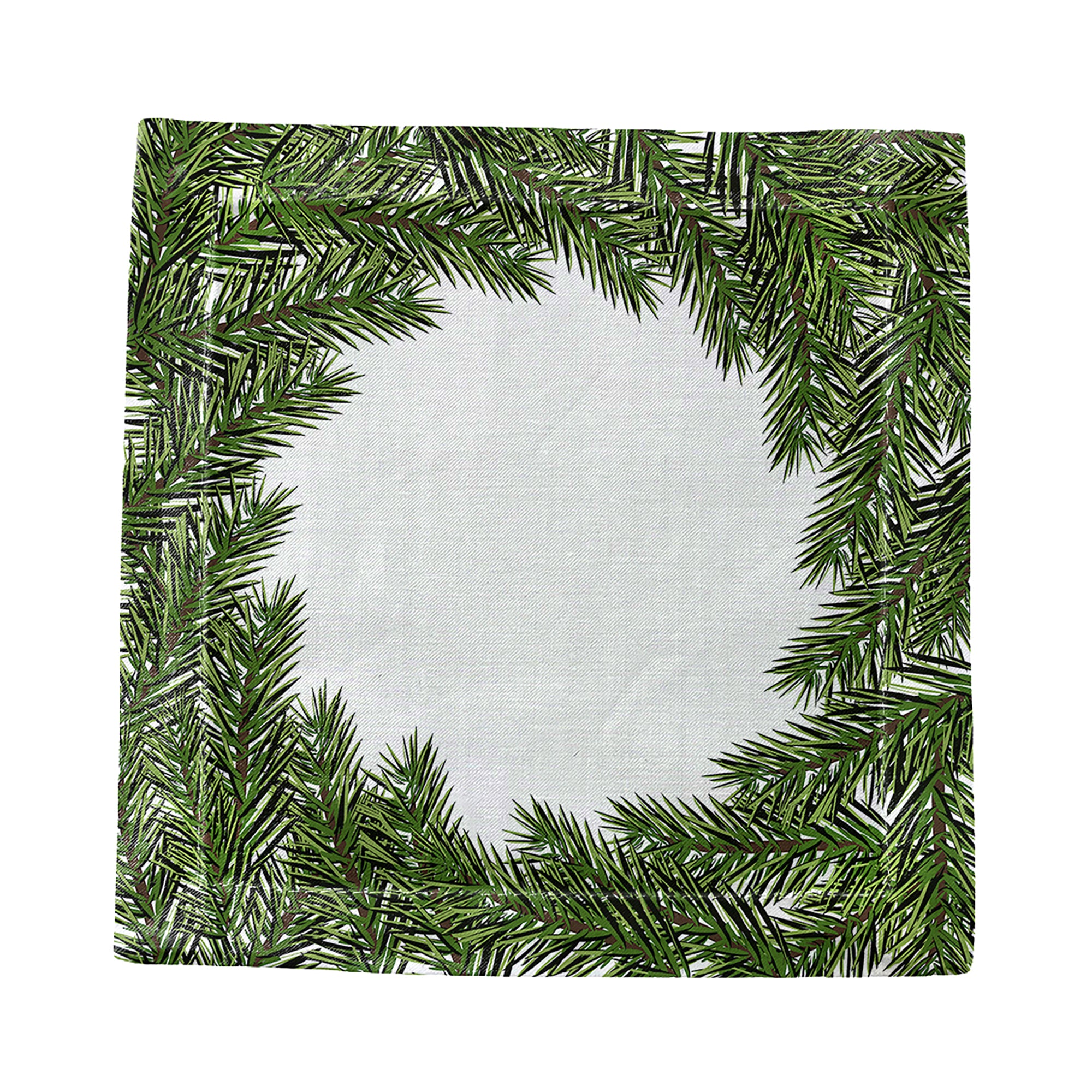 Evergreen Cotton Sateen Cocktail Napkins