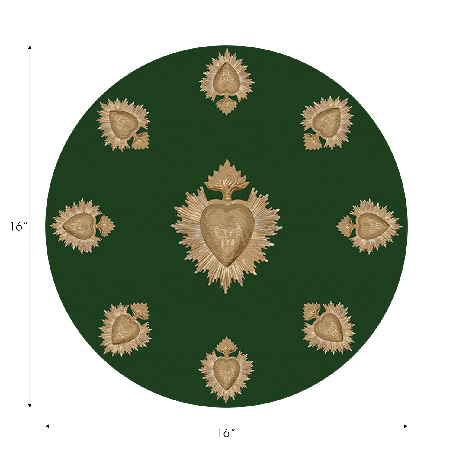 Ex Vote Evergreen 16" Round Pebble Placemats, Set of 4 - nicolettemayer.com