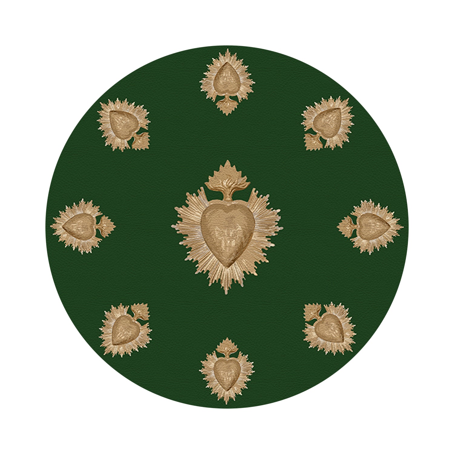 Ex Vote Evergreen 16" Round Pebble Placemats, Set of 4 - nicolettemayer.com
