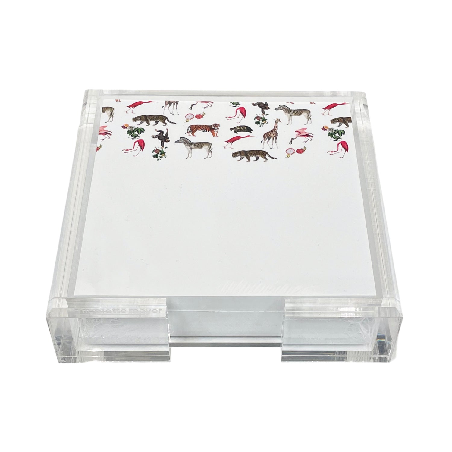 Exotix Natural Note Card With Acrylic Holder