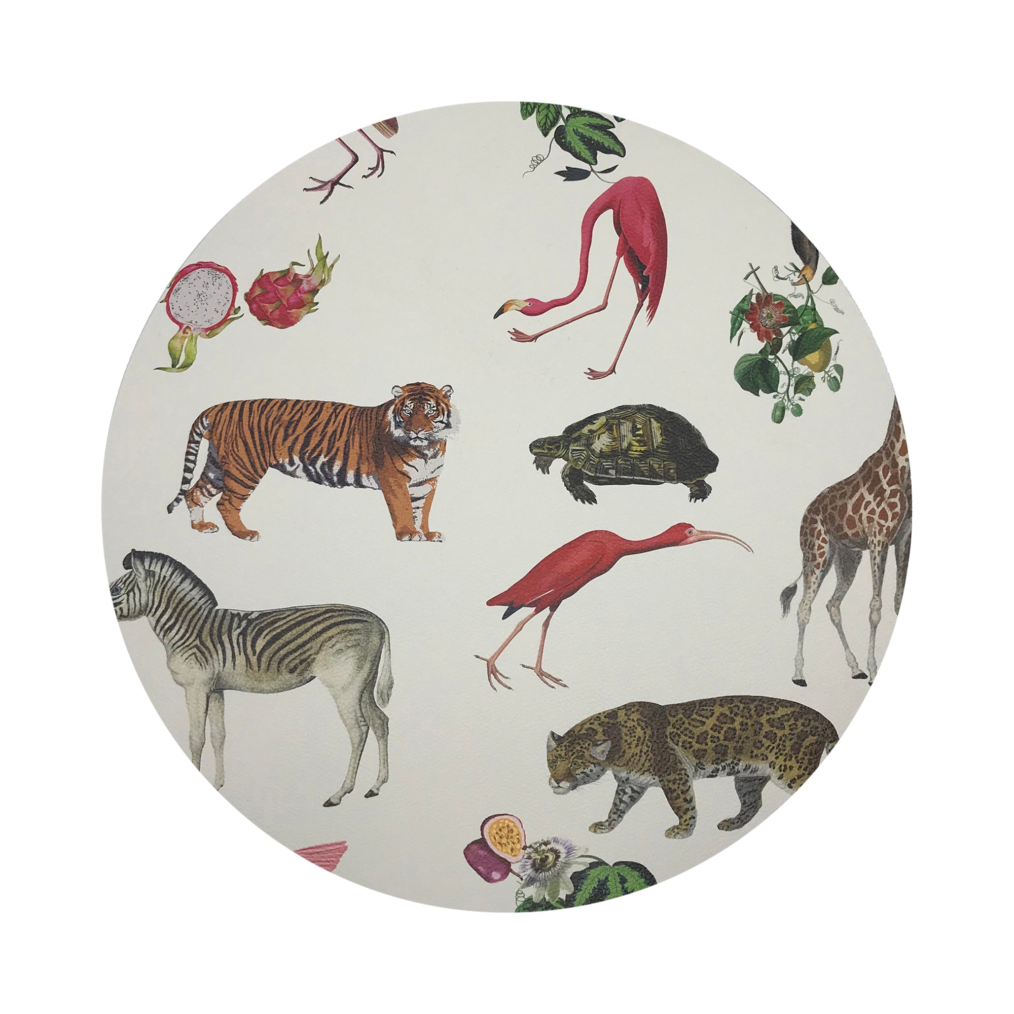 Exotix Natural 16" Round Pebble Placemats, Set of 4 - nicolettemayer.com