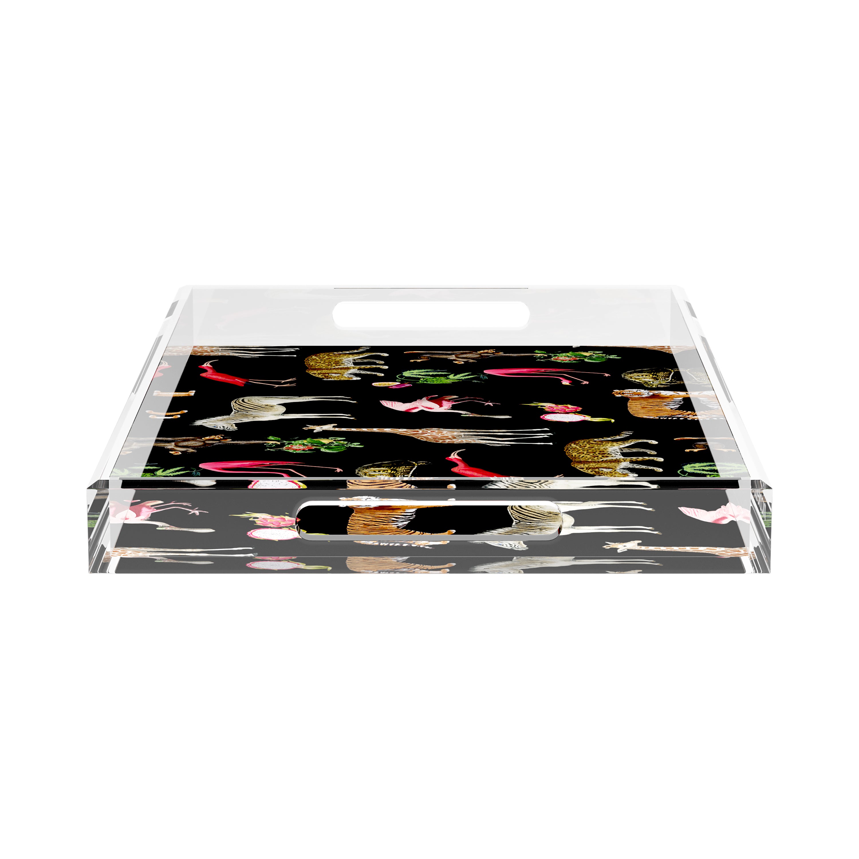 Exotix Black 22.5X14.5 Acrylic Tray - nicolettemayer.com