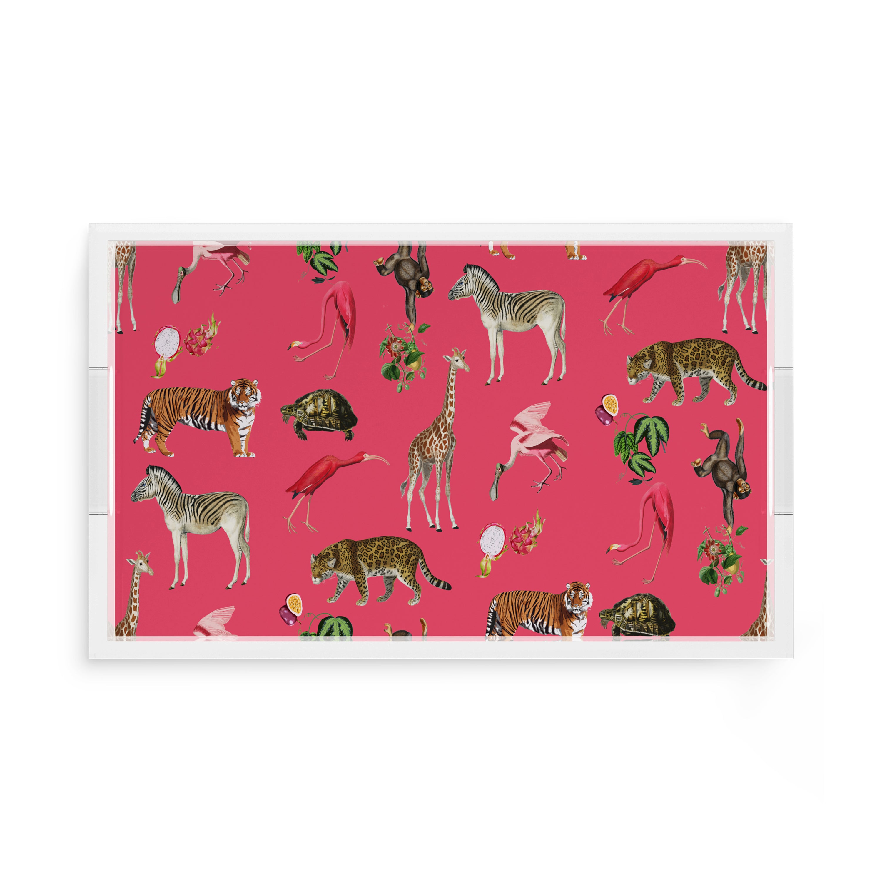 Exotix Cherry 17X10.5 Acrylic Tray - nicolettemayer.com