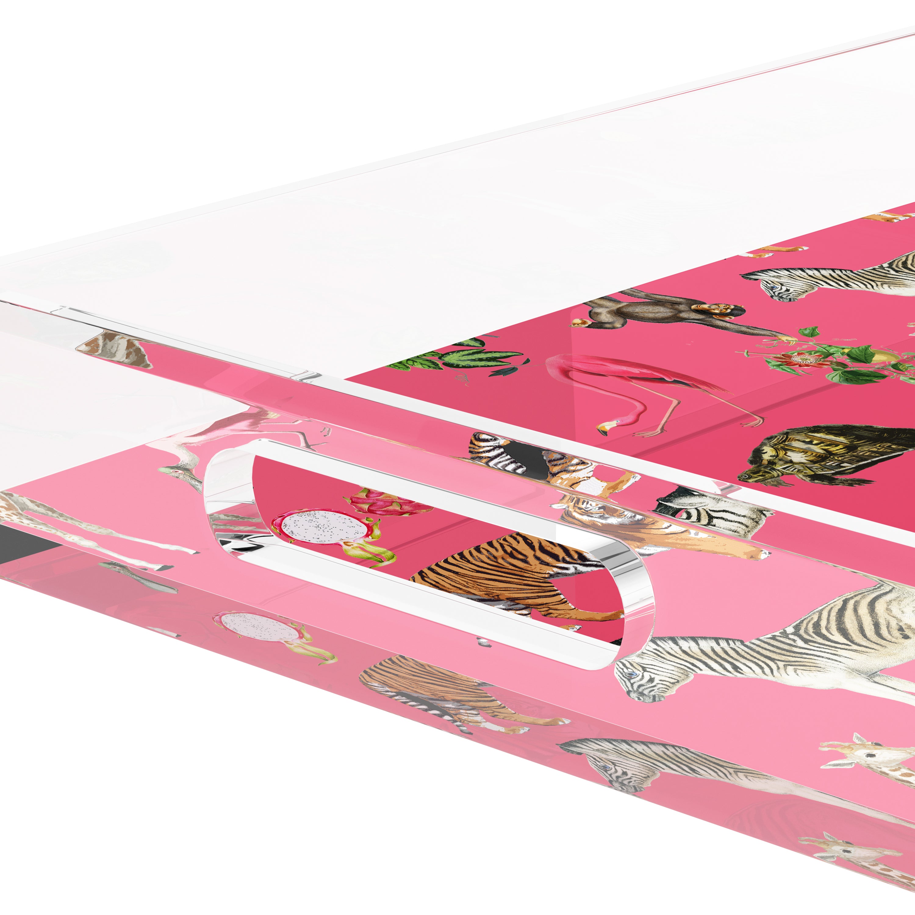 Exotix Cherry 17X10.5 Acrylic Tray - nicolettemayer.com