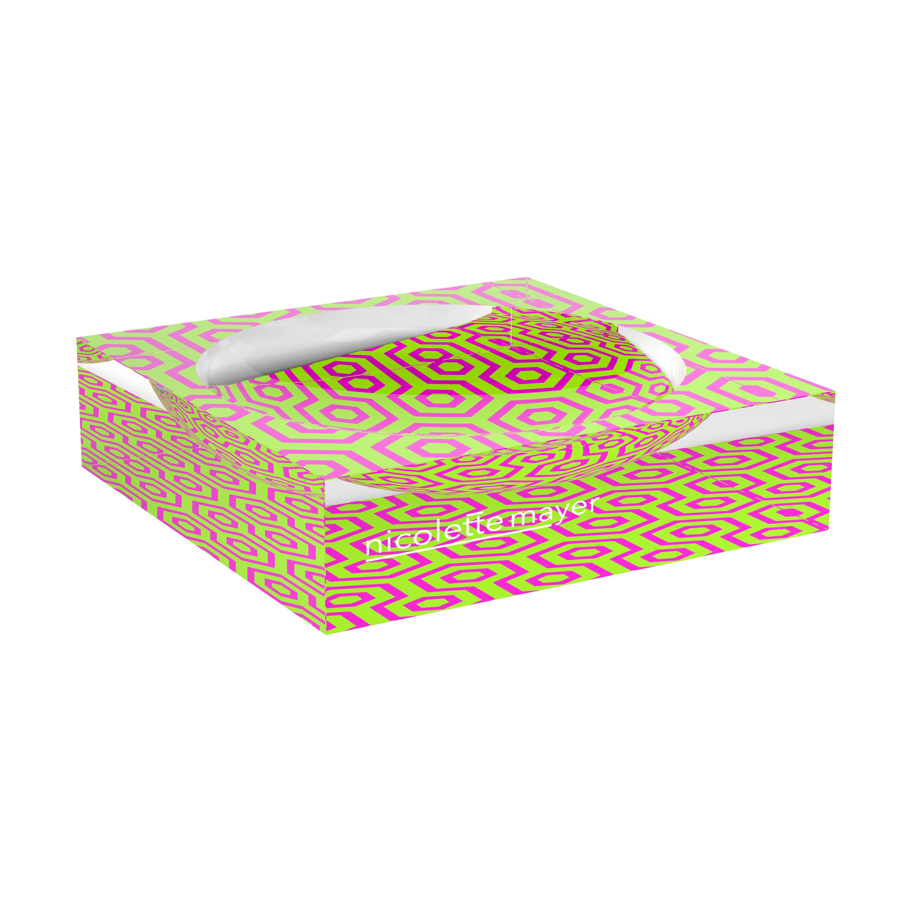 Eyepop Lime Fuschia Acrylic Candy Catchall Dish