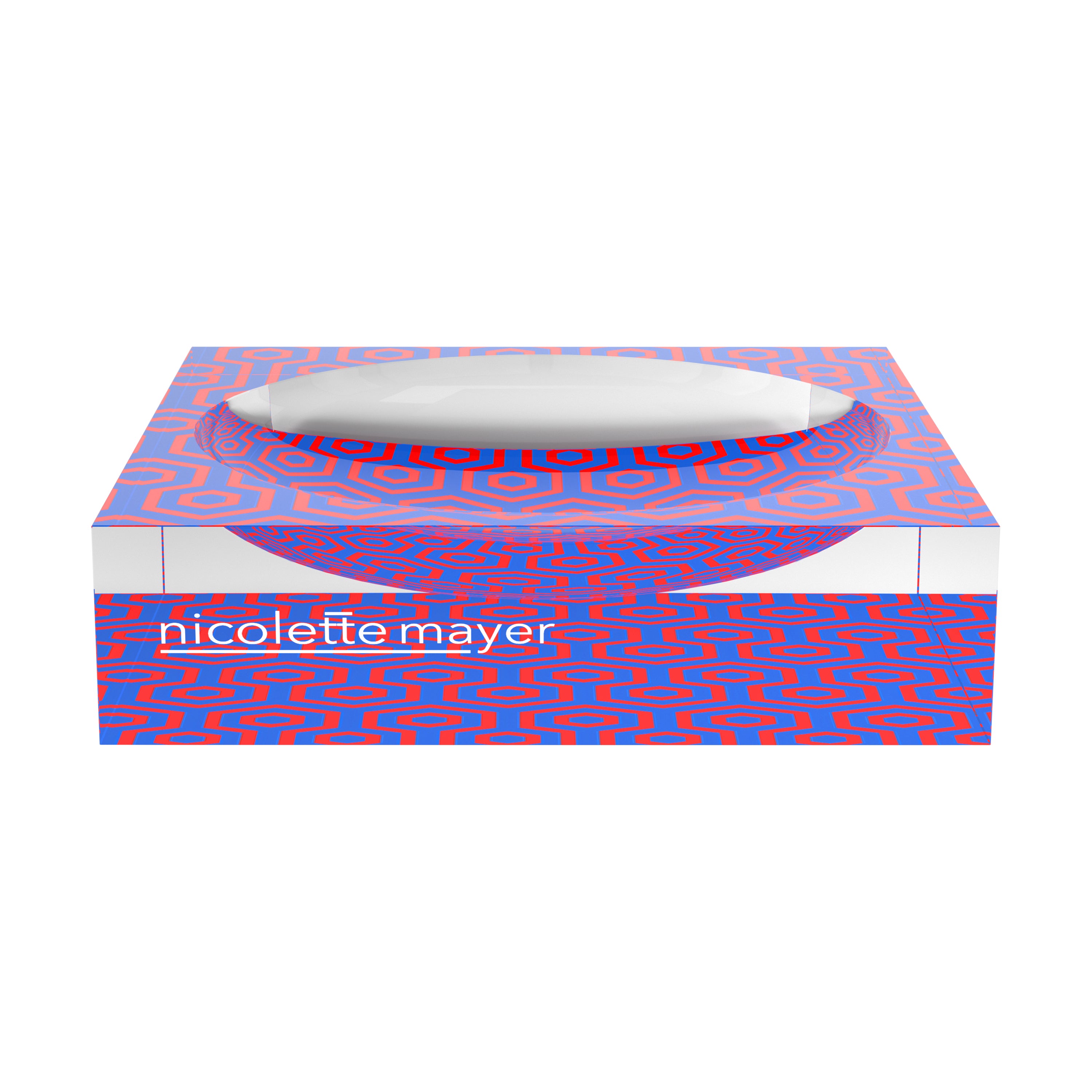 Eyepop Hydrangea And Tomato Acrylic Candy Catchall Dish