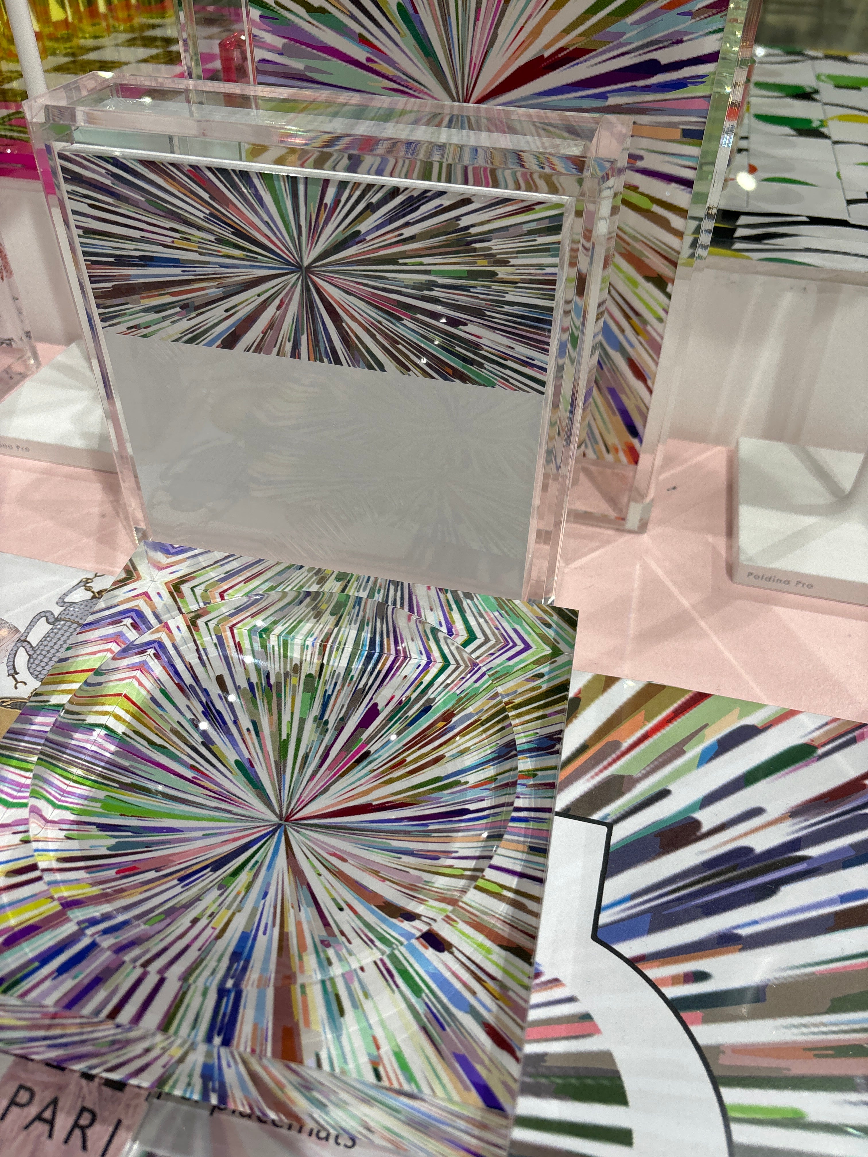 Fireworks White Acrylic Candy Catchall Dish