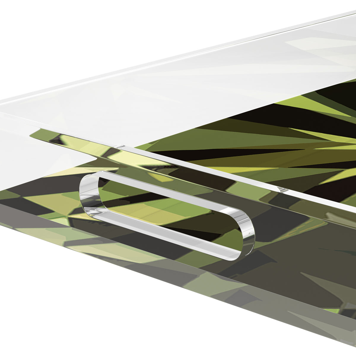 Facets Acrylic Rectangle Decorative Tray, by Nicolette Mayer