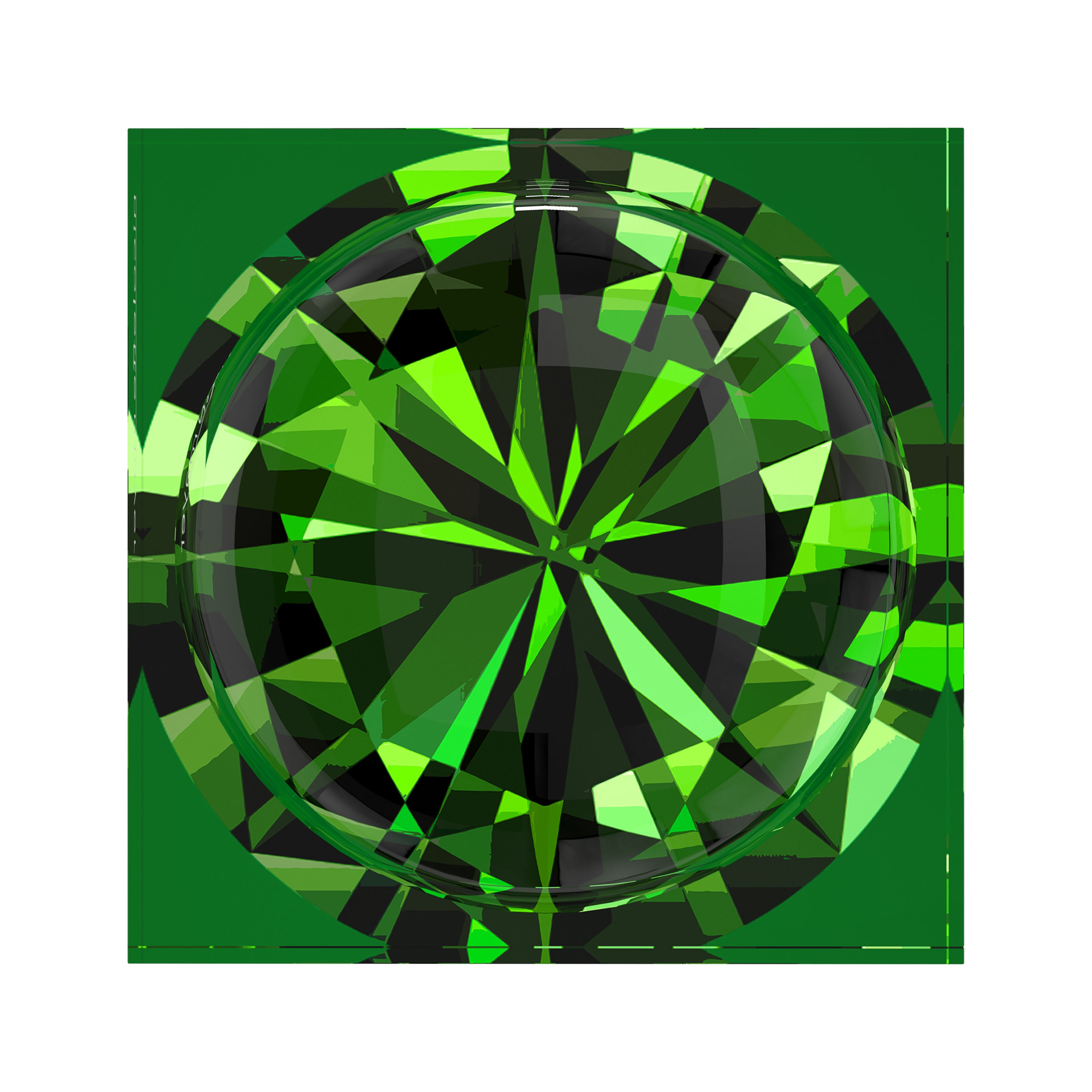 Facets Green Acrylic Candy Catchall Dish - nicolettemayer.com