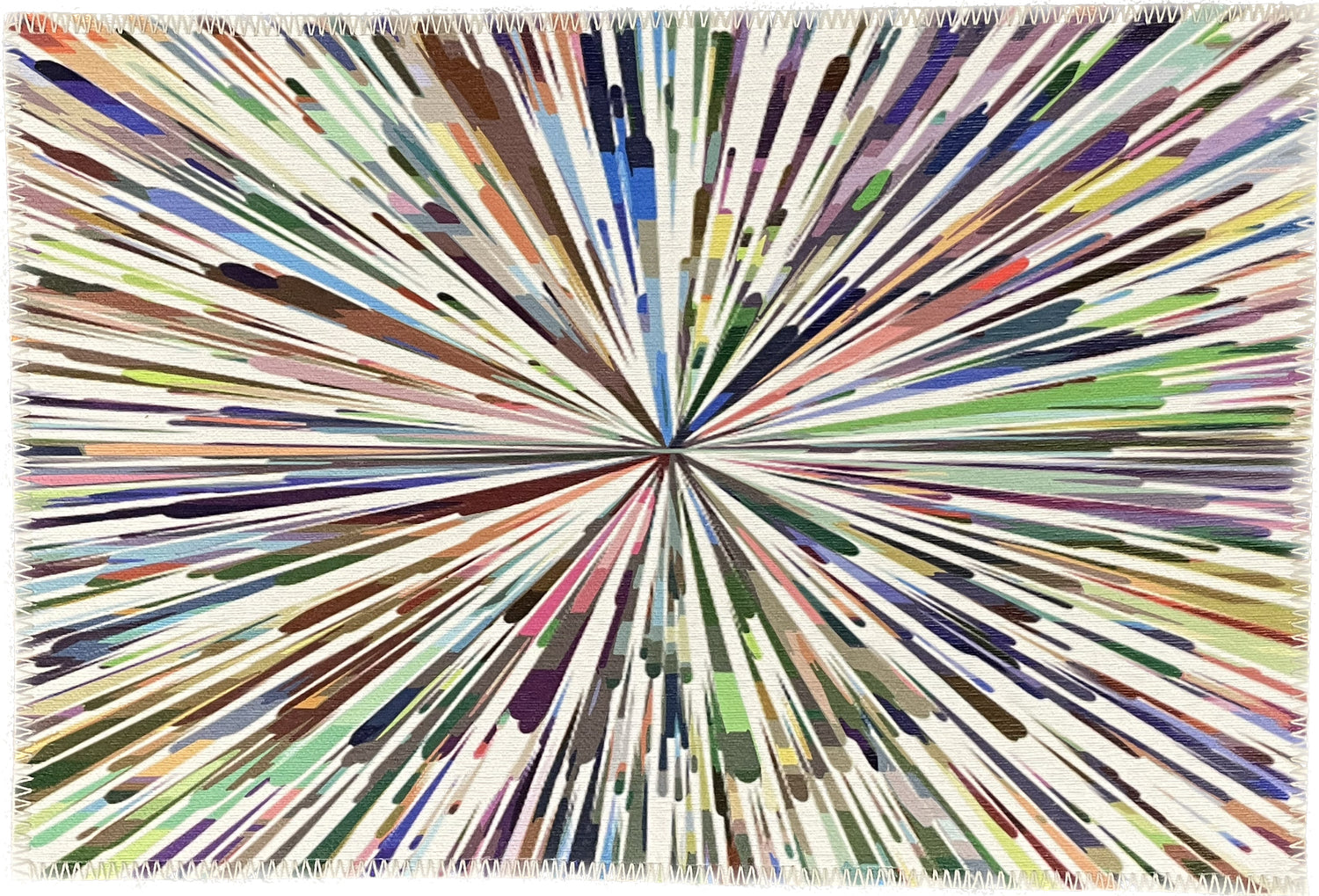 Fireworks White Chenille Washables Rug