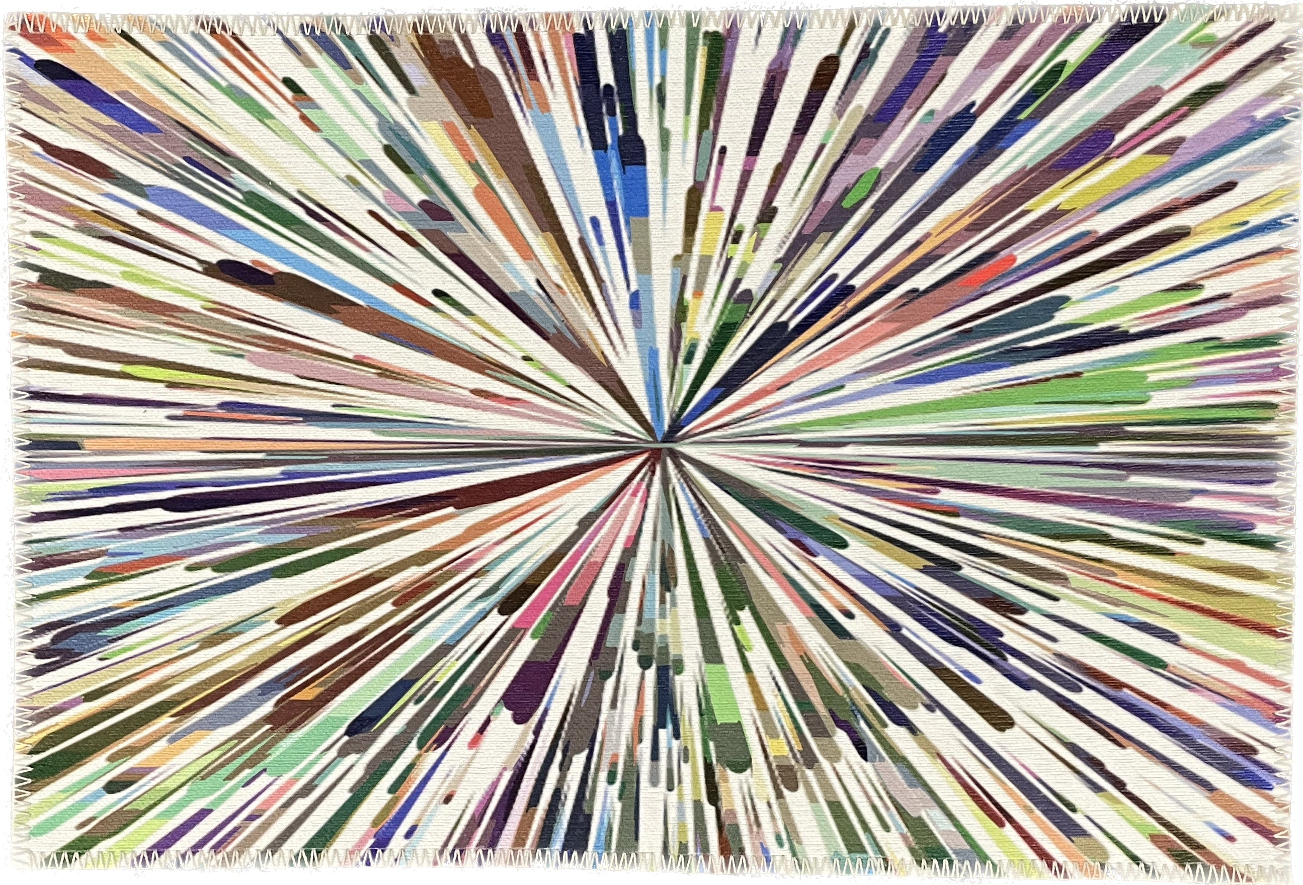 Fireworks White Chenille Washables Rug