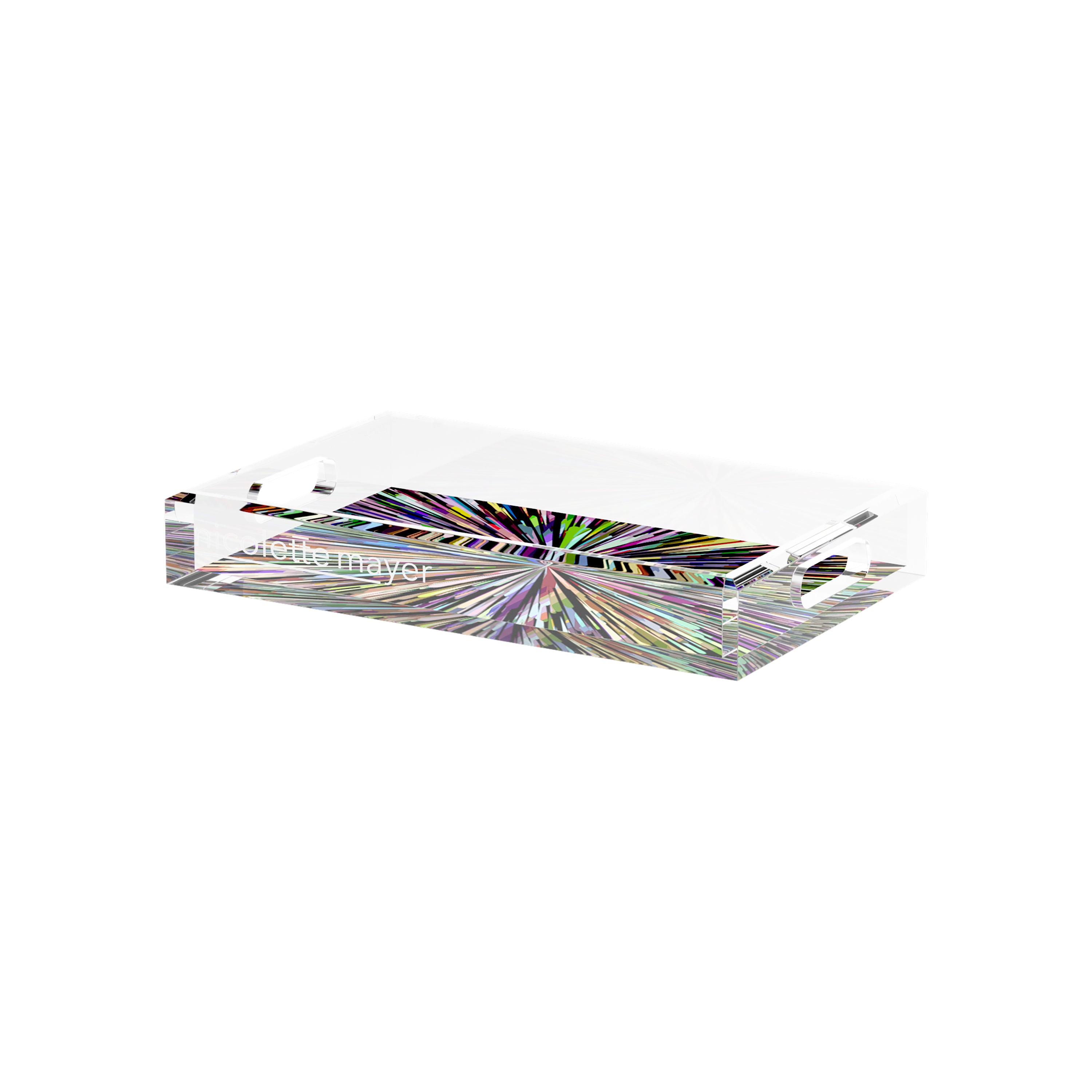 Fireworks Black 12.5X7.75 Acrylic Tray - nicolettemayer.com