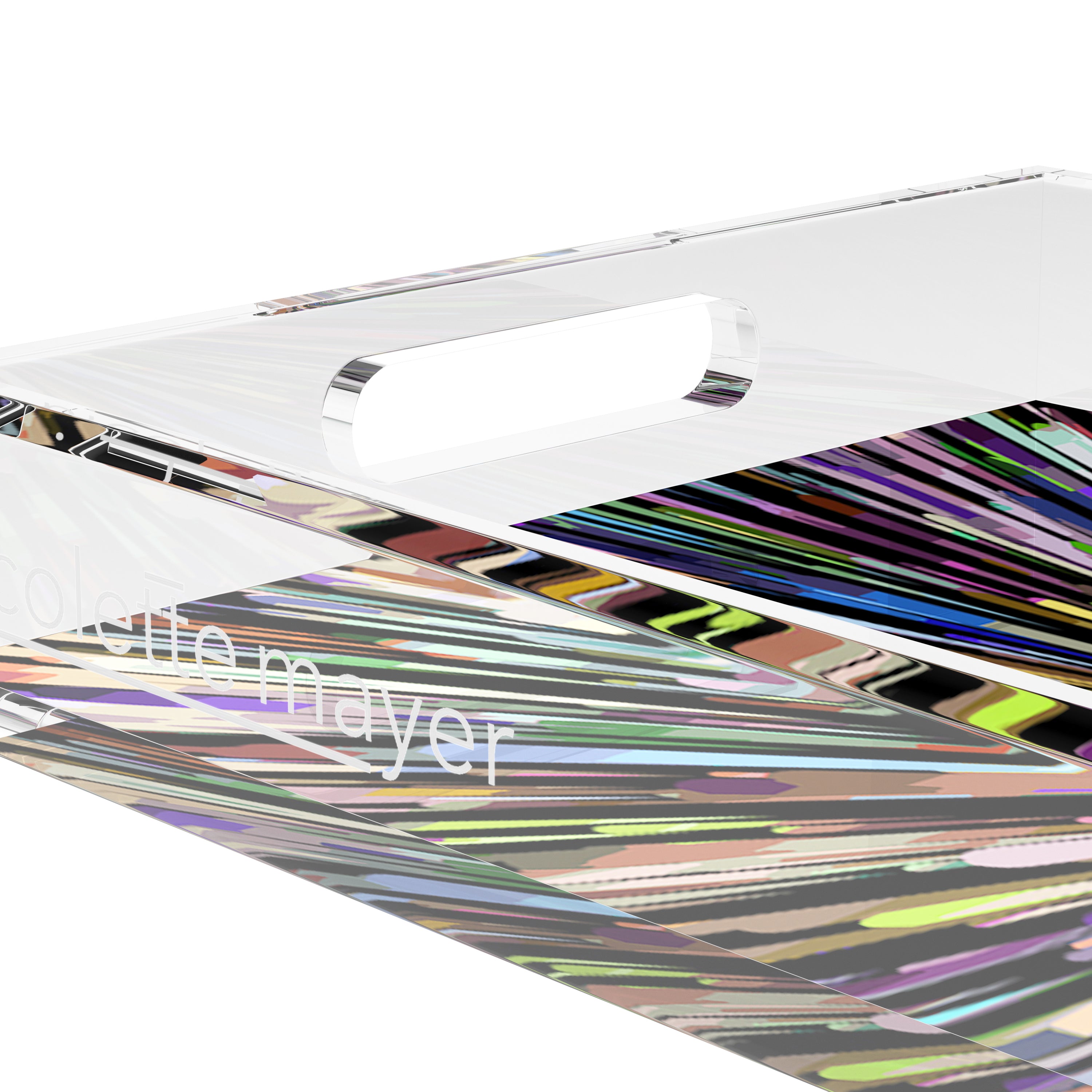 Fireworks Black 12.5X7.75 Acrylic Tray - nicolettemayer.com