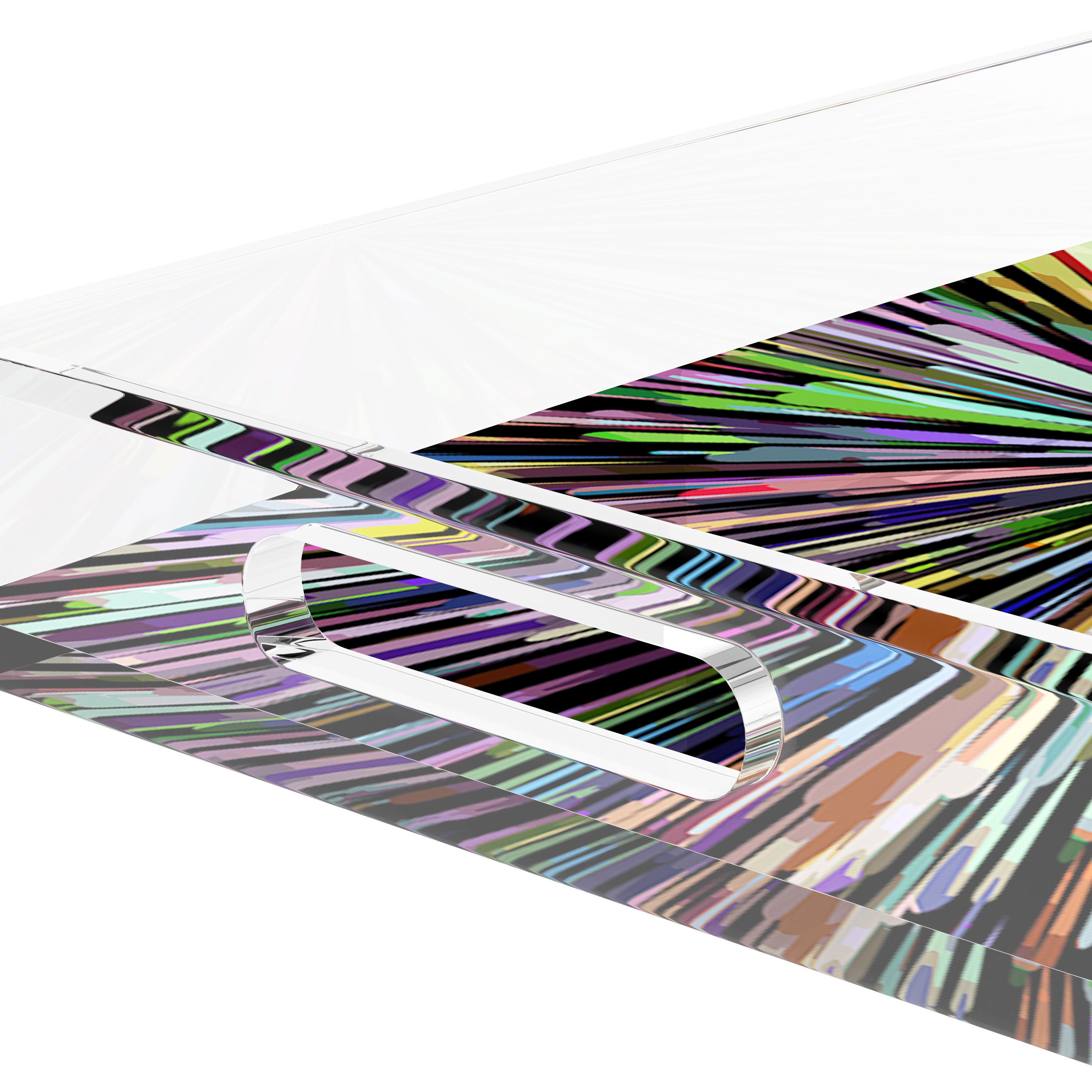 Fireworks Black 17X10.5 Acrylic Tray - nicolettemayer.com