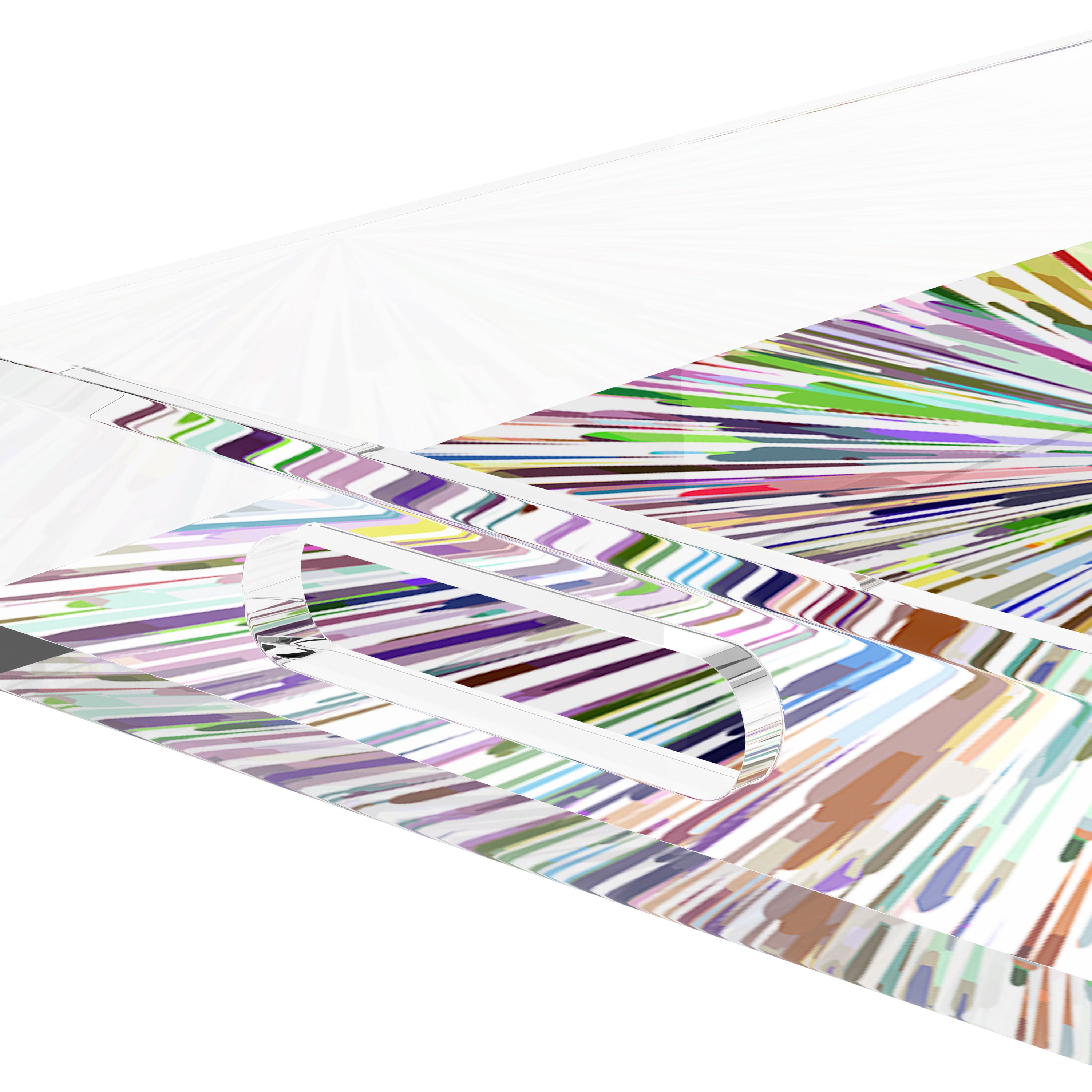 Fireworks White 22.5X14.5 Acrylic Tray - nicolettemayer.com