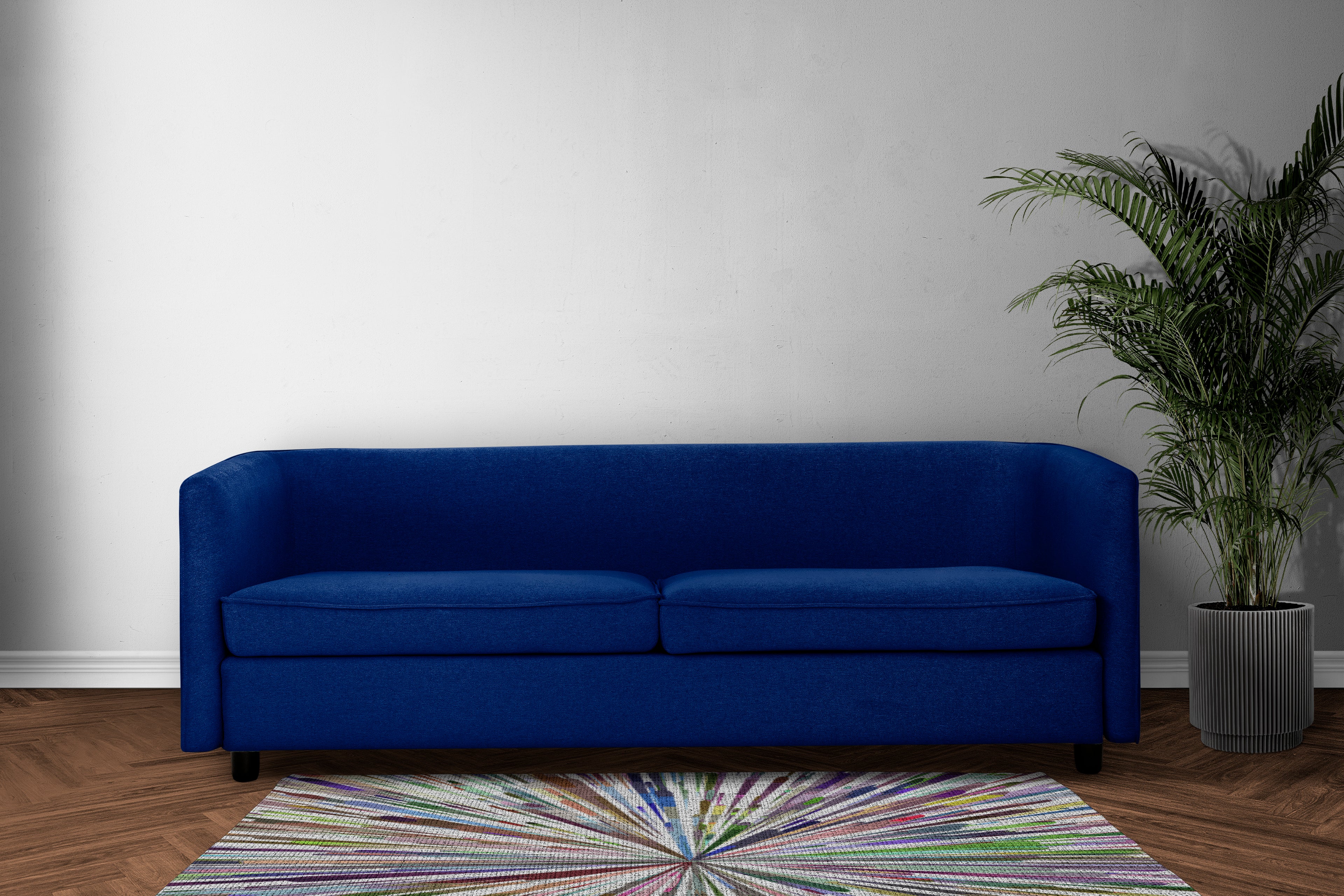 Fireworks White Chenille Washables Rug