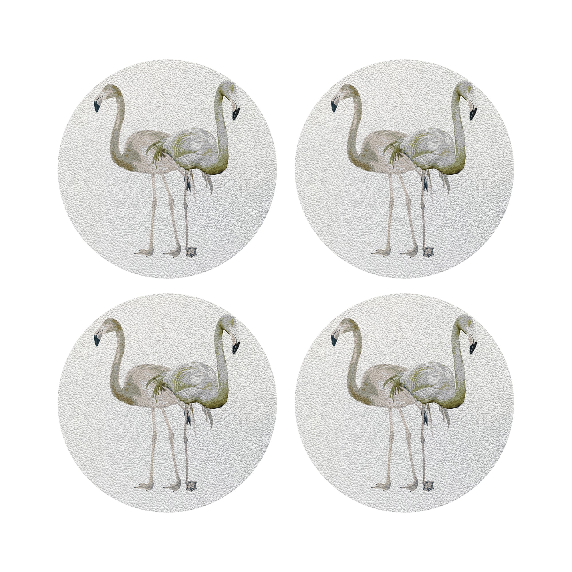 Flamingos In The Mirror Belize 4" Dinner Napkins- nicolettemayer.com