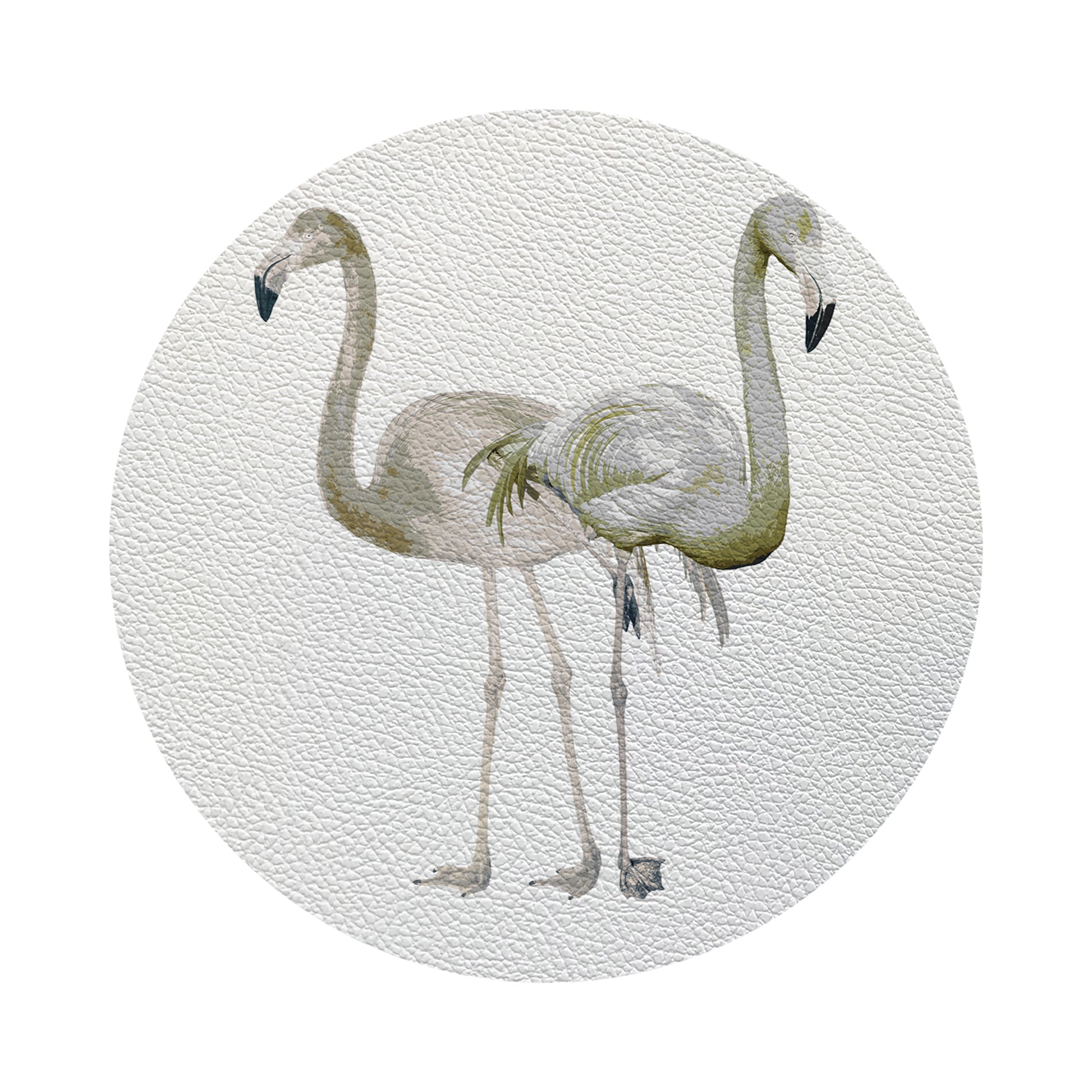Flamingos In The Mirror Belize 4" Dinner Napkins- nicolettemayer.com