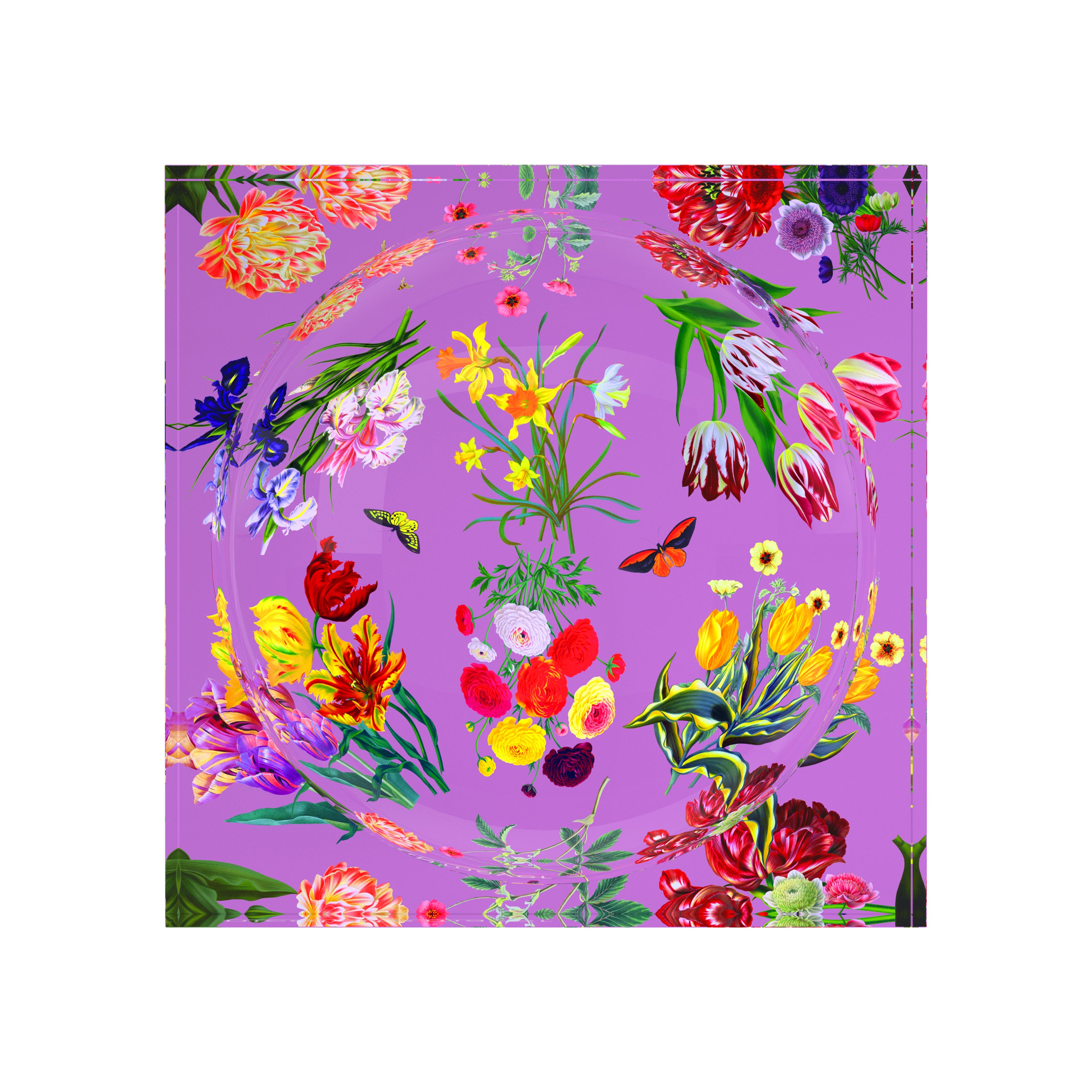 Flora Fauna Orchid Acrylic Candy Catchall Dish