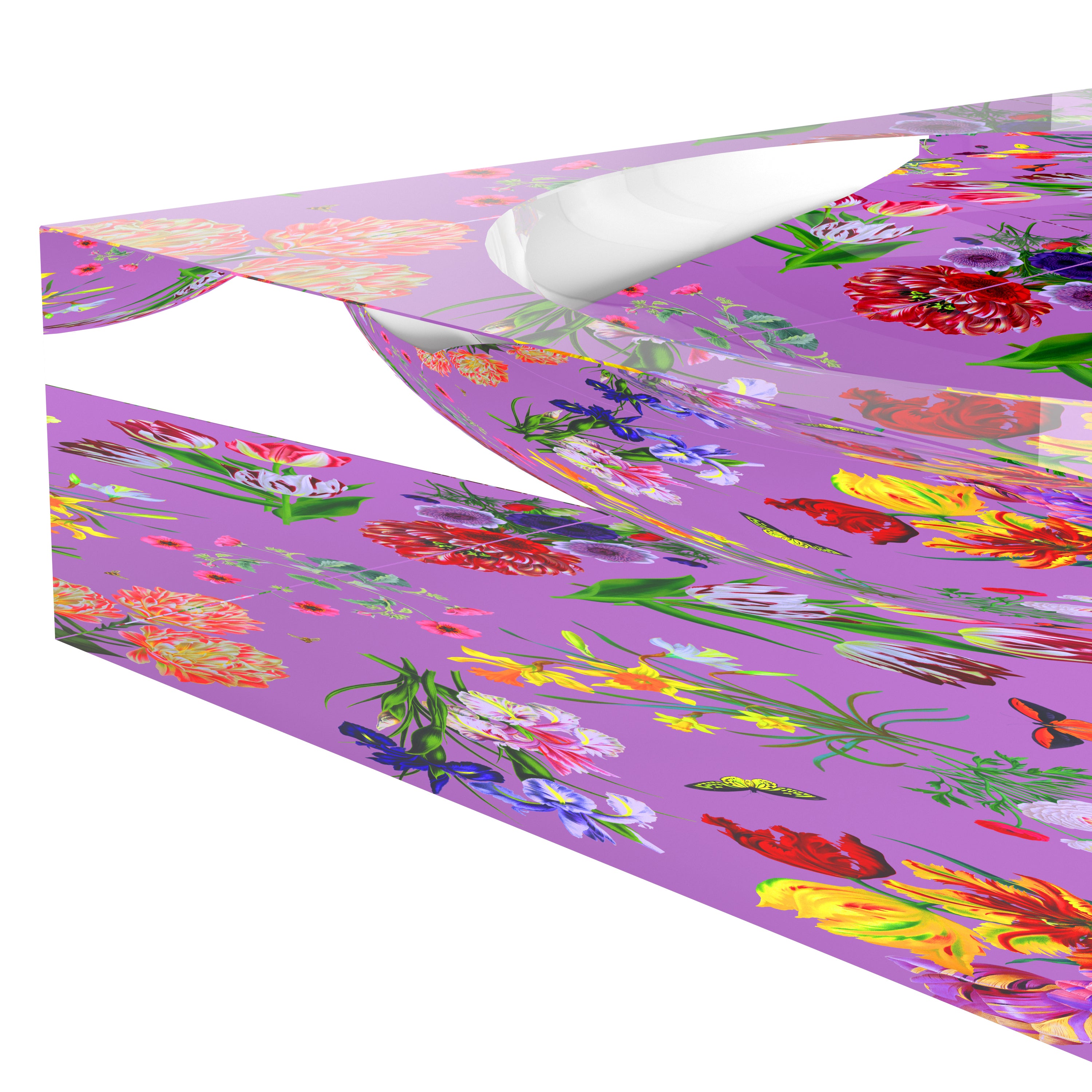Flora Fauna Orchid Acrylic Candy Catchall Dish