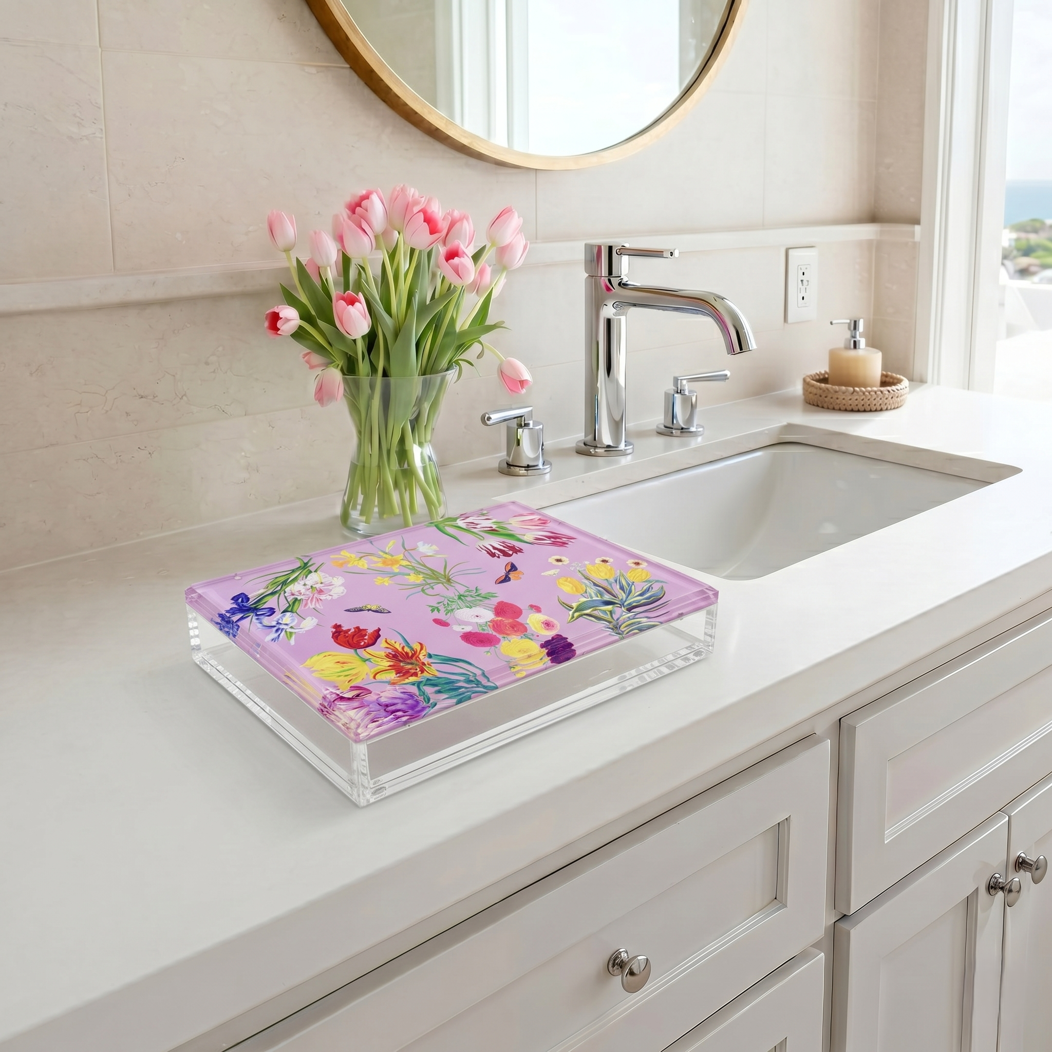 Flora Fauna Orchid Acrylic Box - nicolettemayer.com