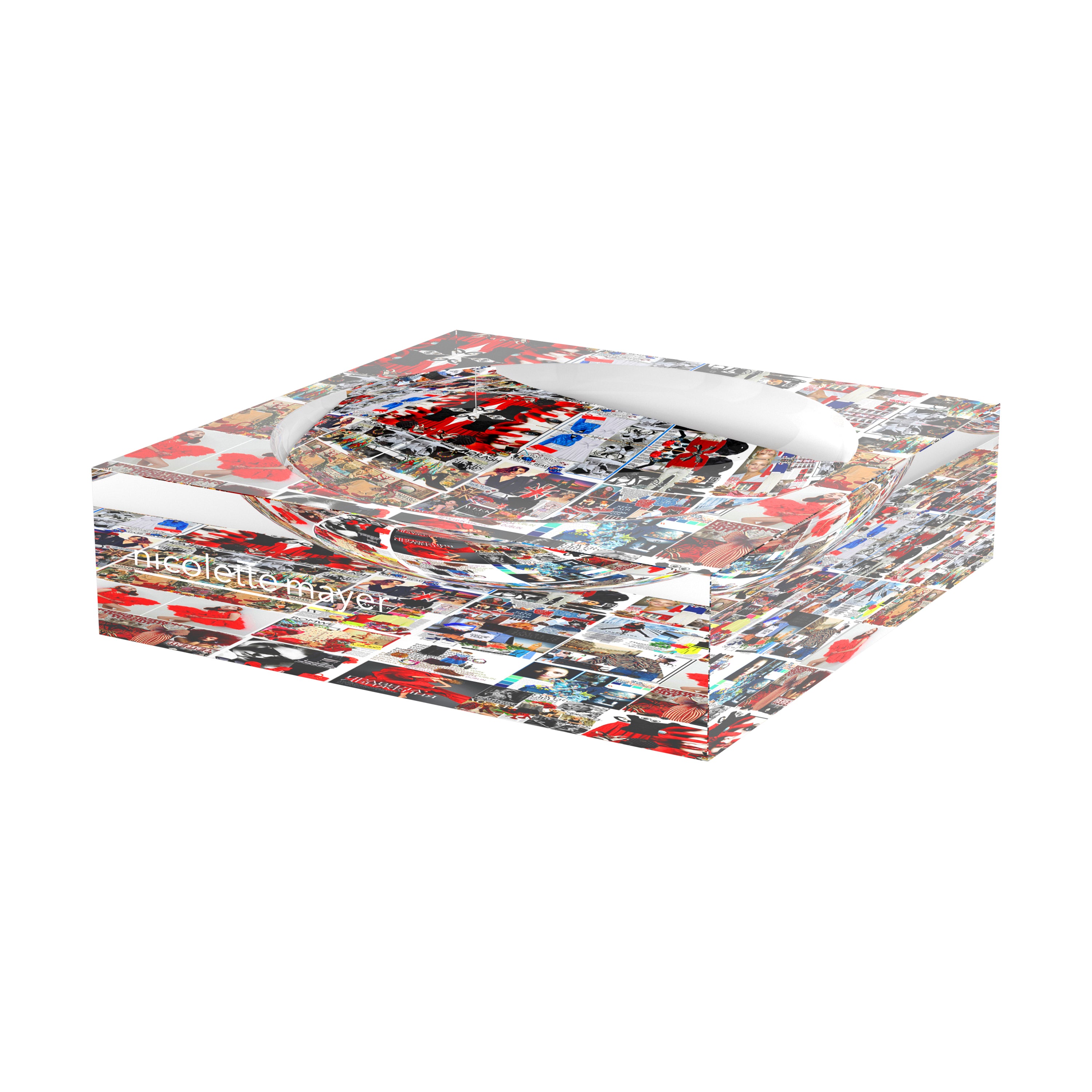 French Language Of Fashion Acrylic Candy Catchall Dish