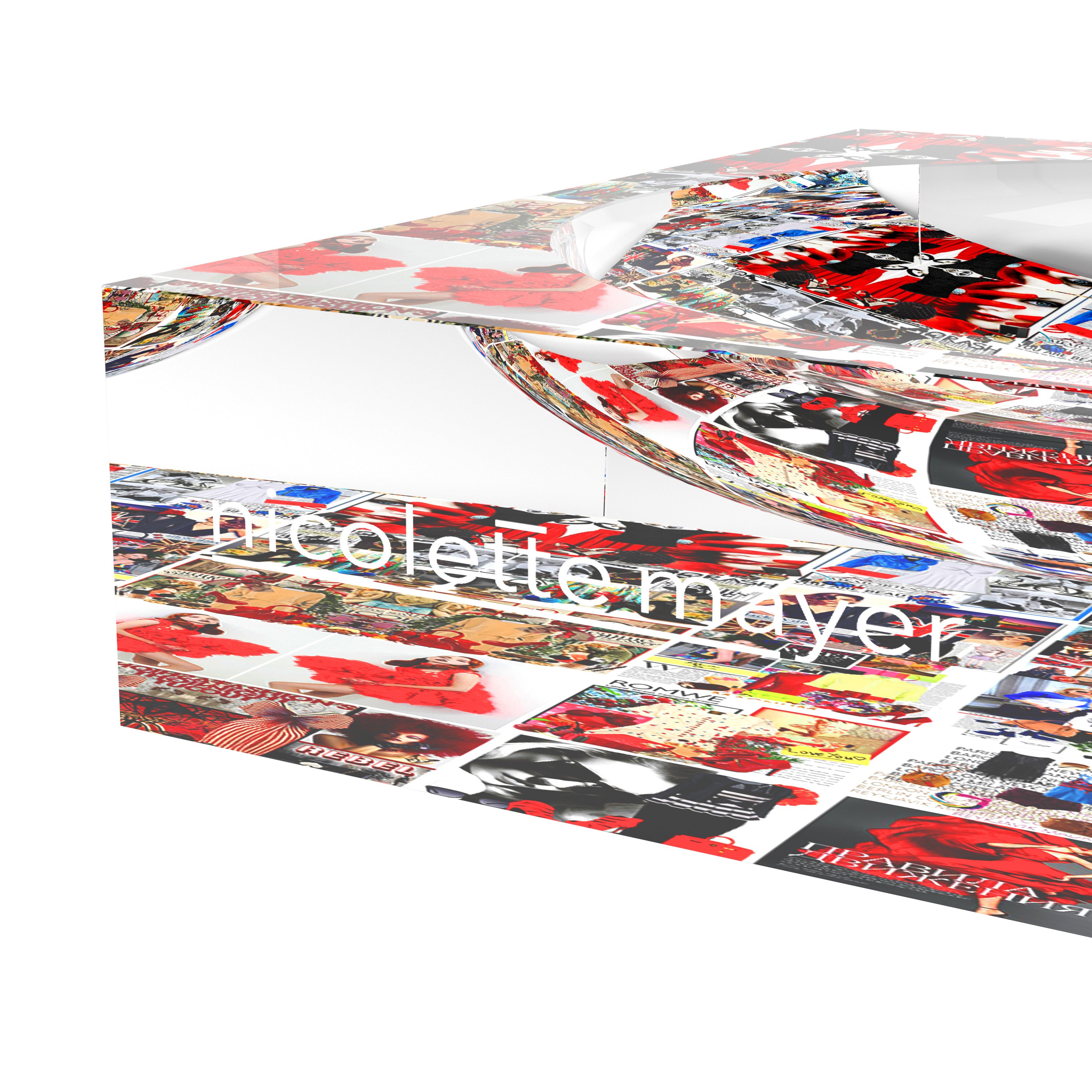 French Language Of Fashion Acrylic Candy Catchall Dish